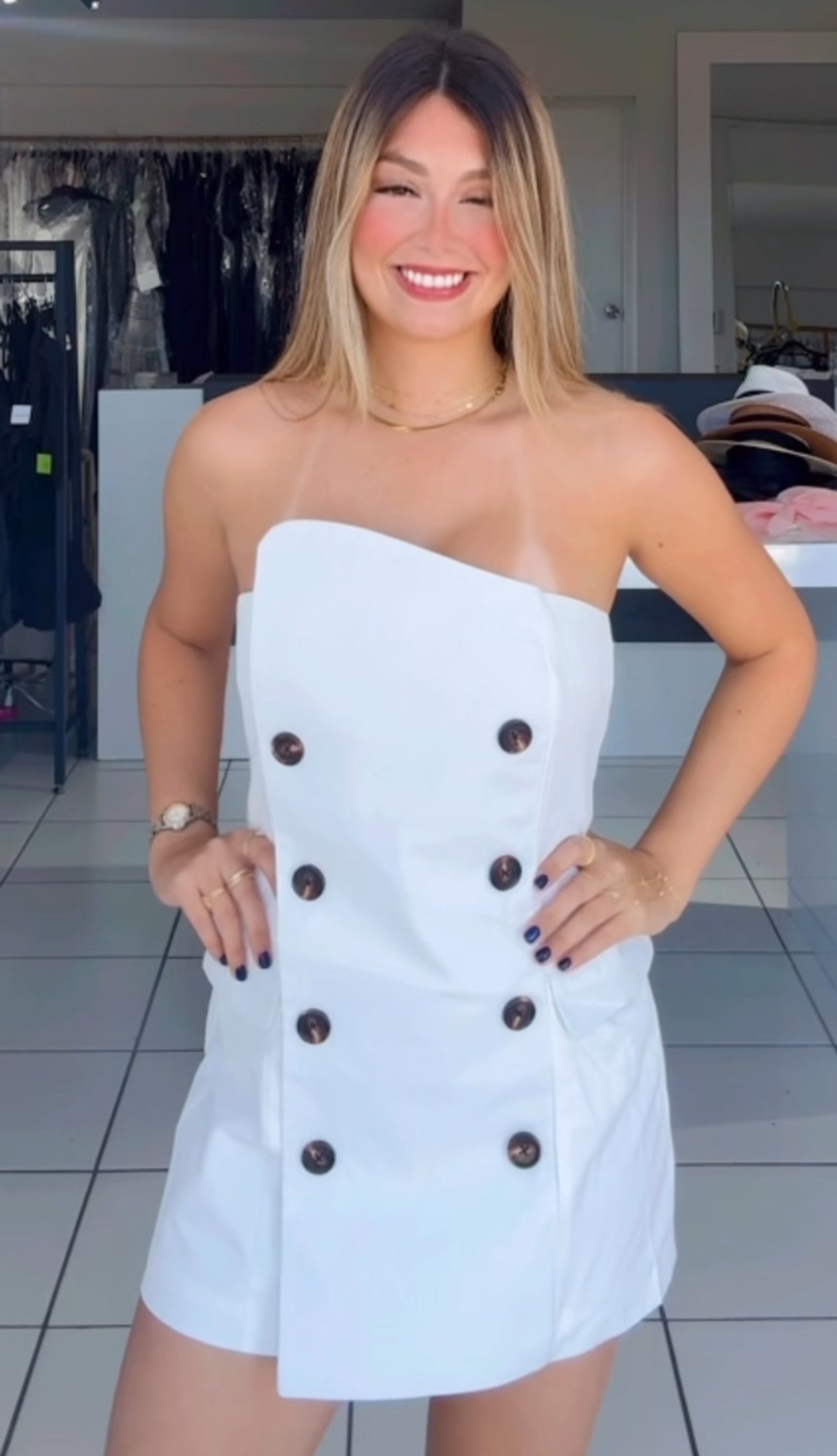 Suit corset dress