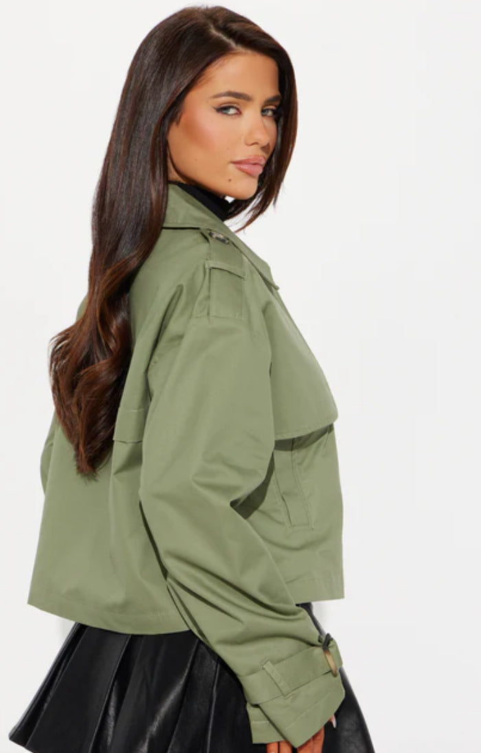 French olive jacket