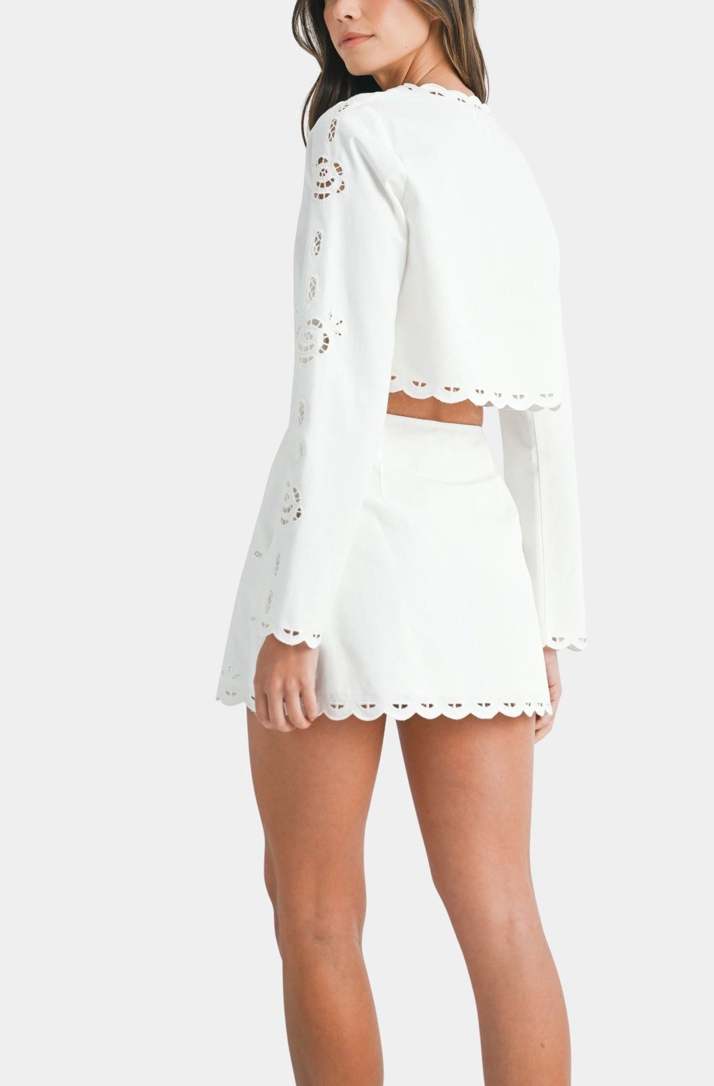 Eyelet white set
