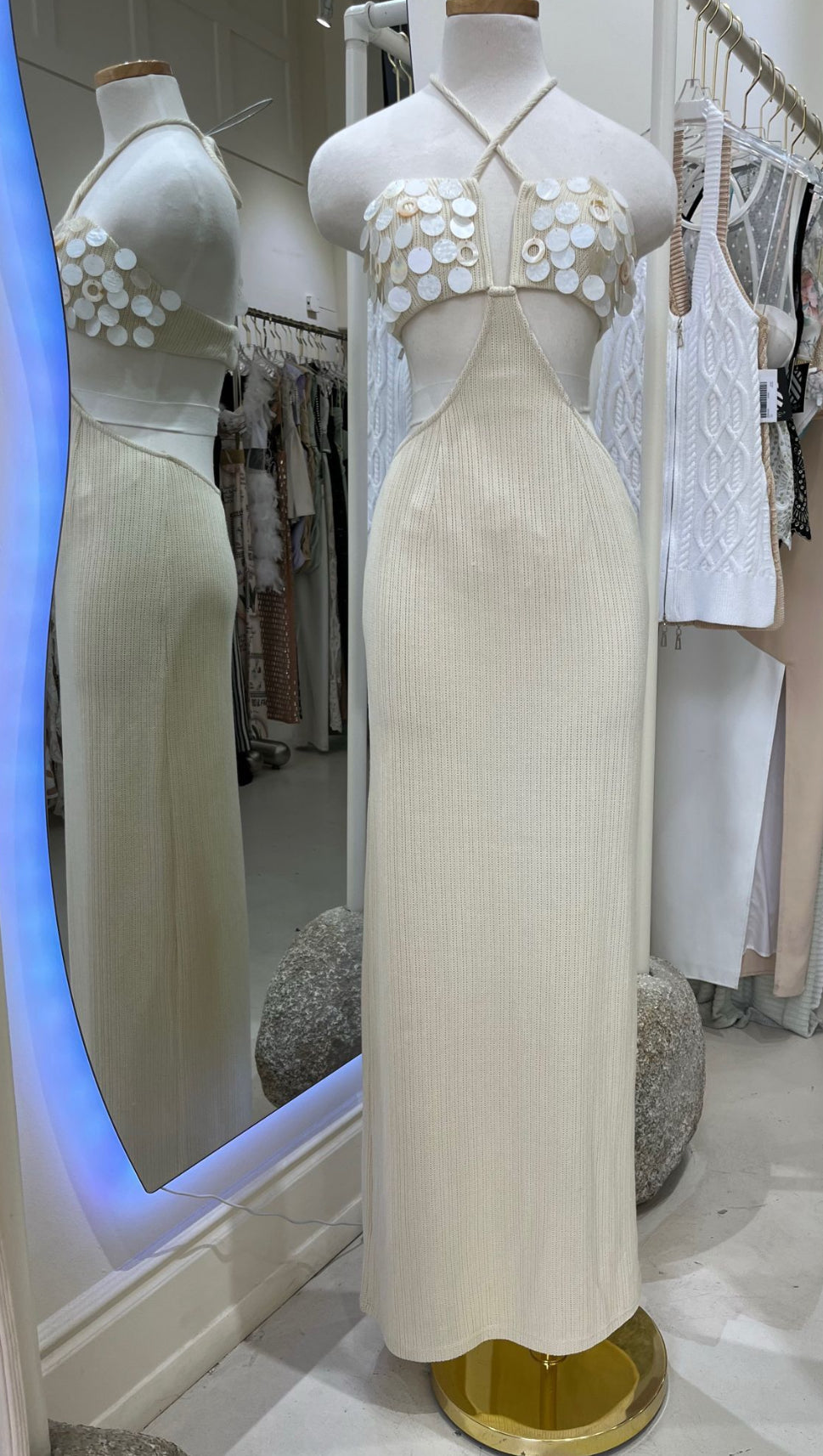 Shell maxi dress