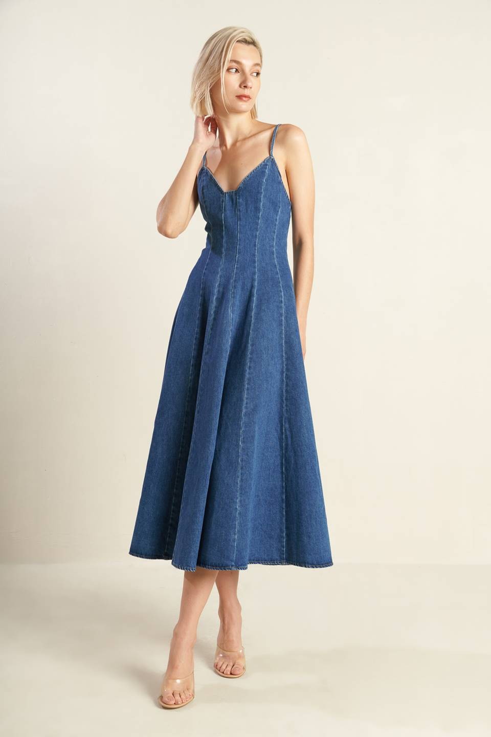 Washed Denim Dress