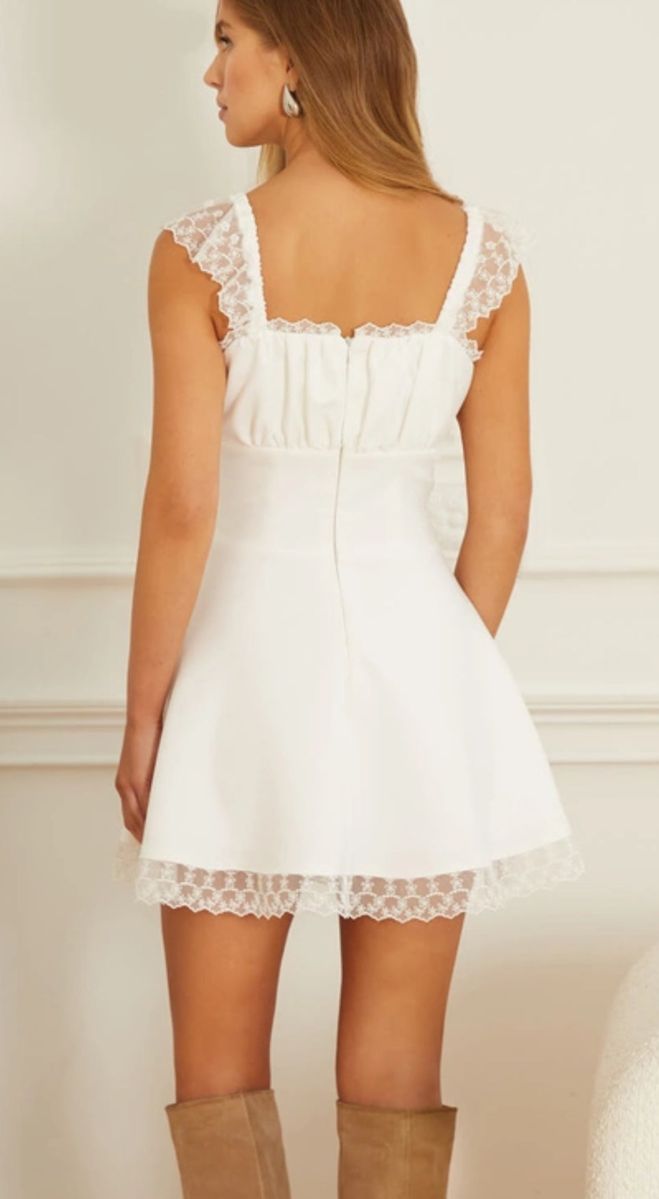 White pearl dress