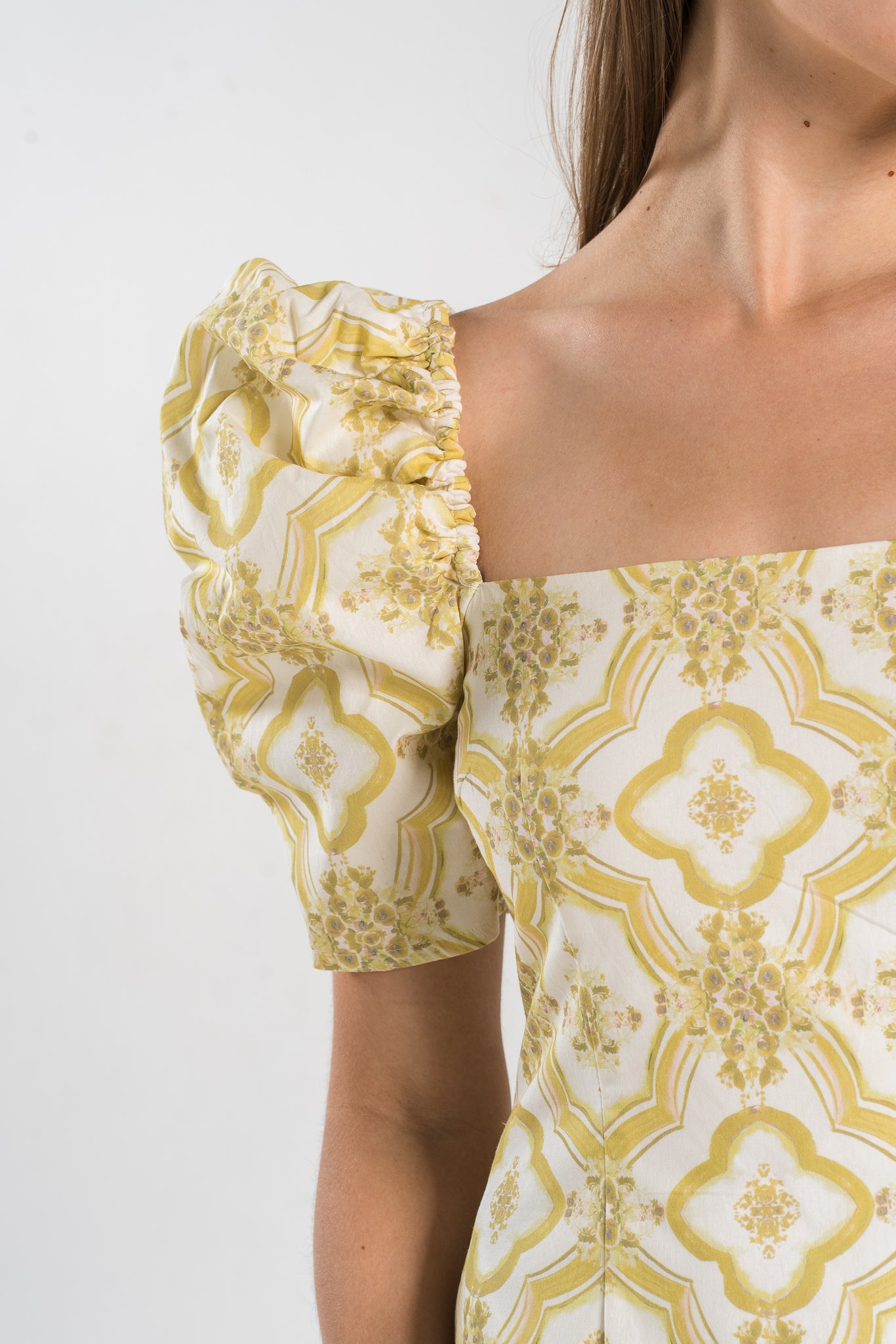 Ornate Print Mini Dress