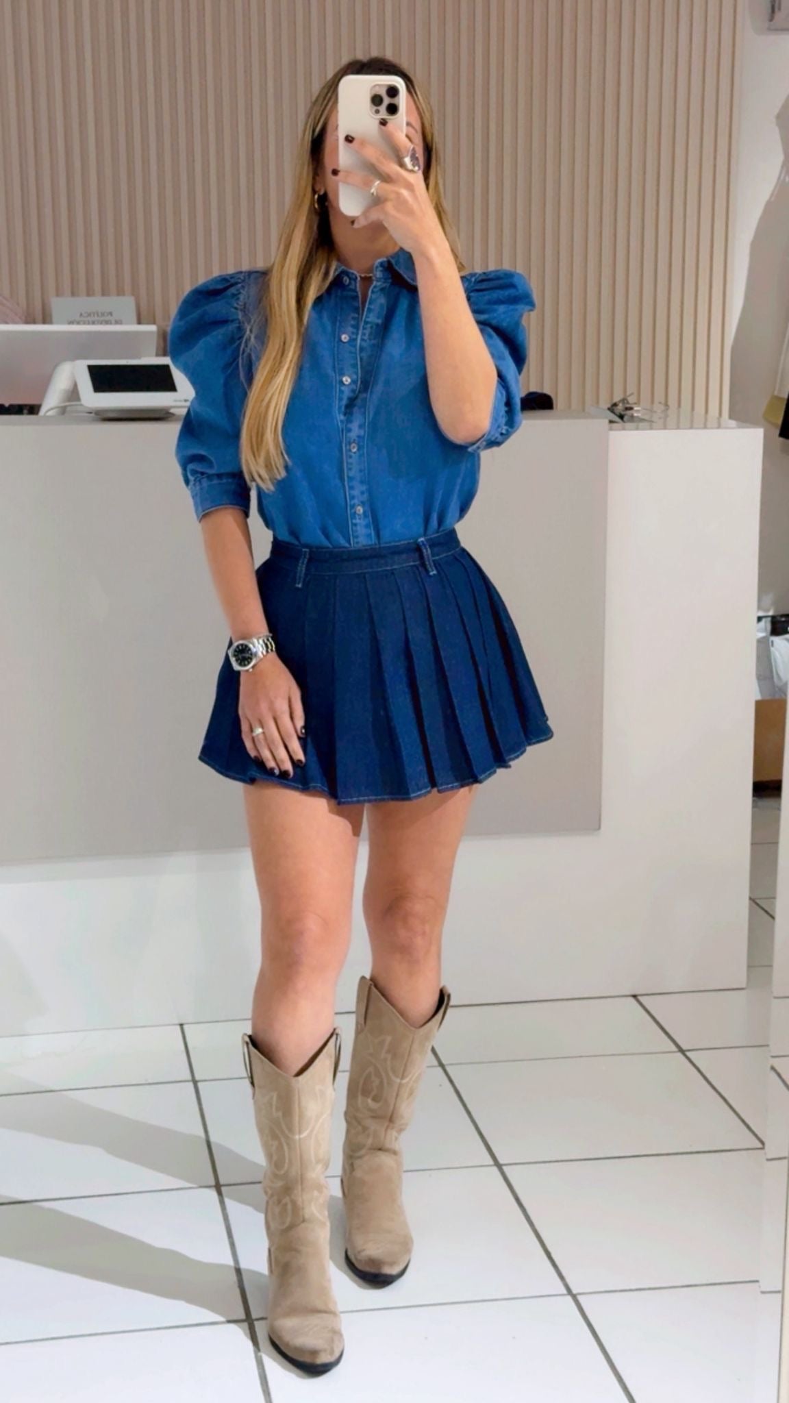Cowgirl denim top