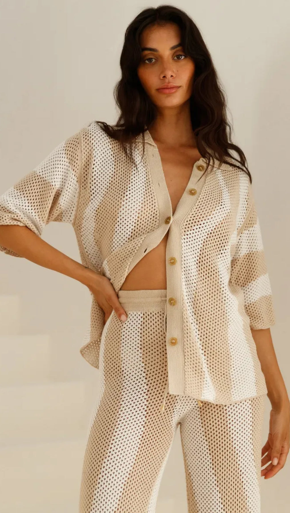Taupe beach set