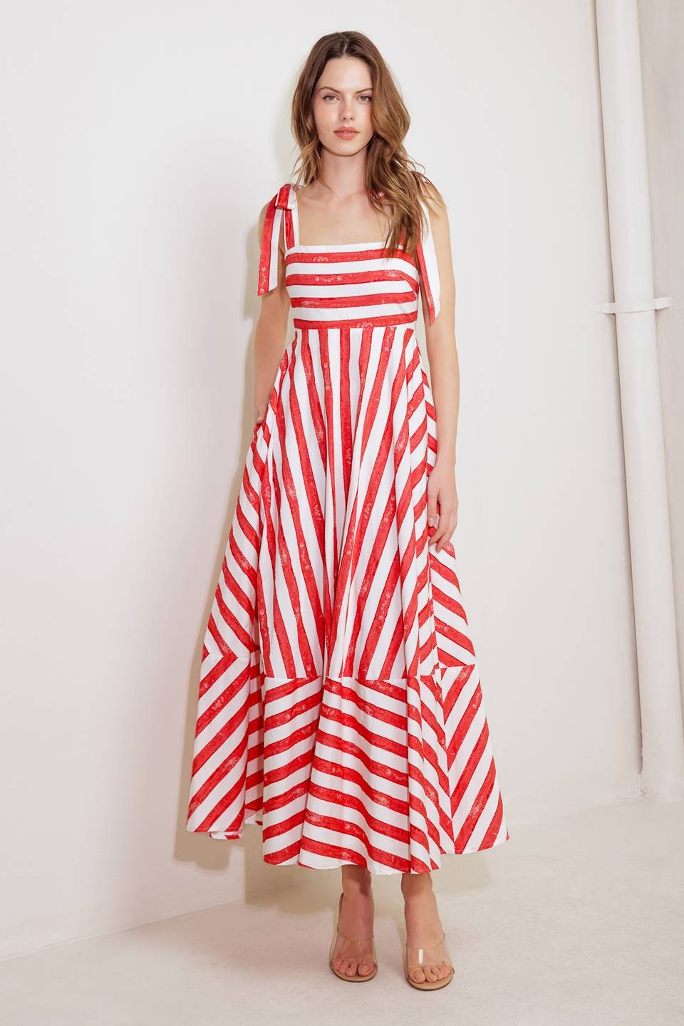 RED WOVEN DRESS