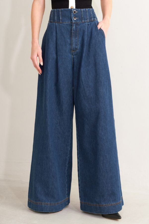 INDIGO Washed Denim Pant