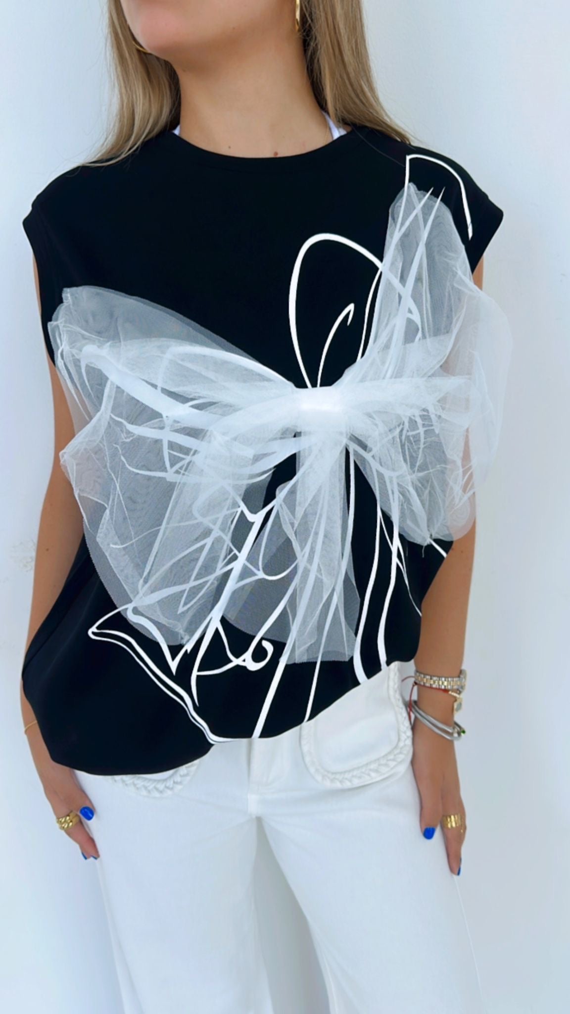 Bow Long Top