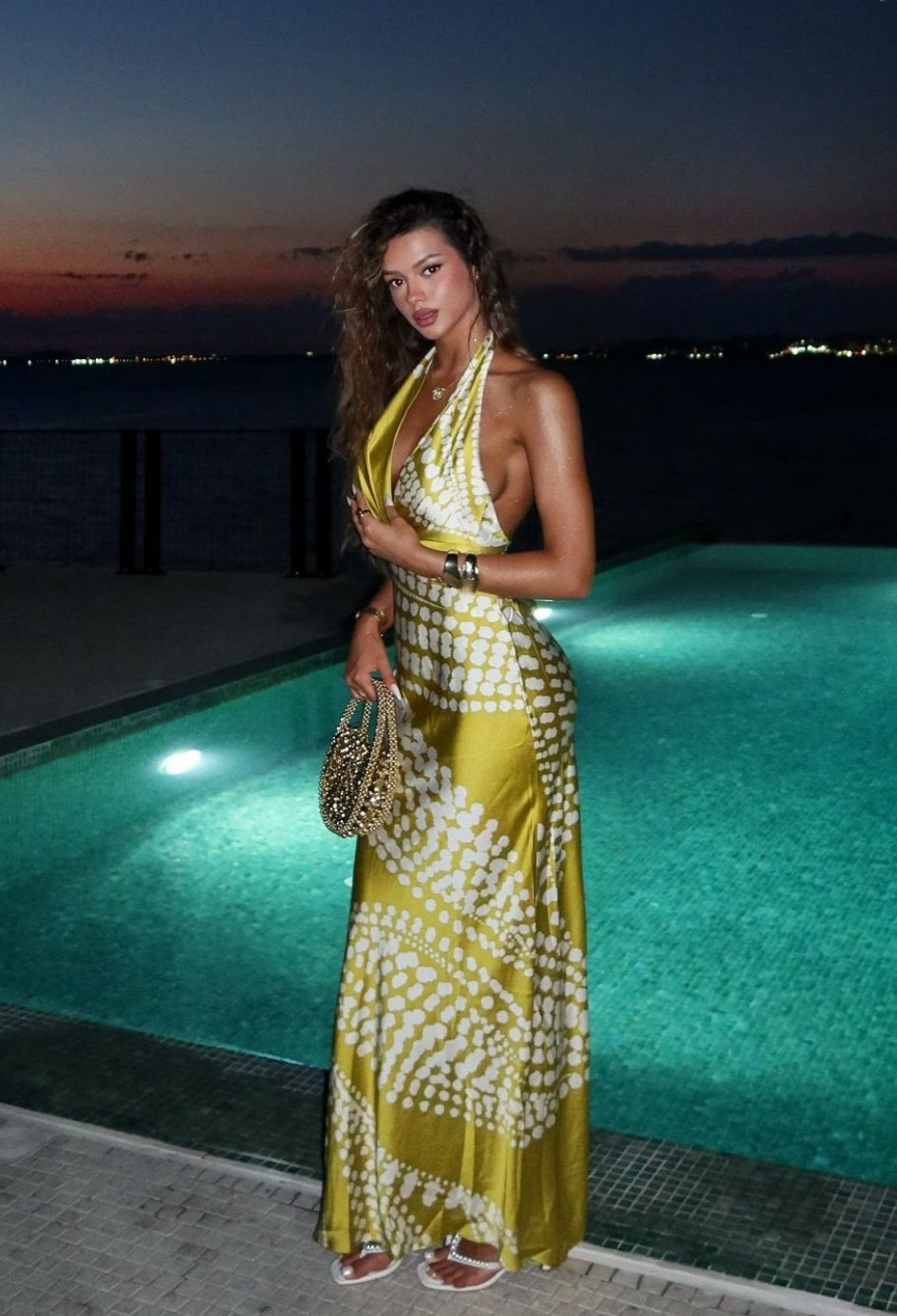 Aria halter dress