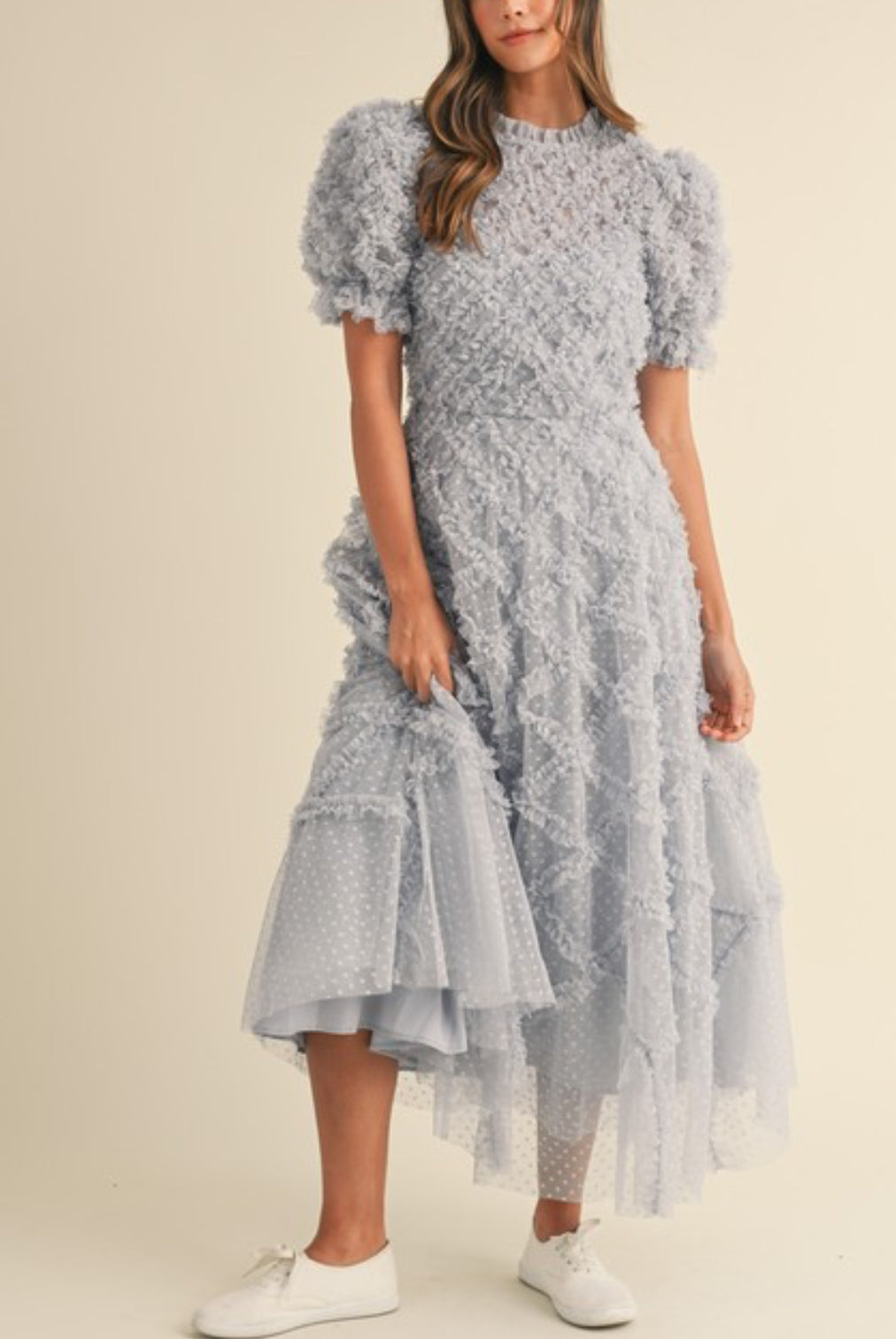 Dusty blue dress