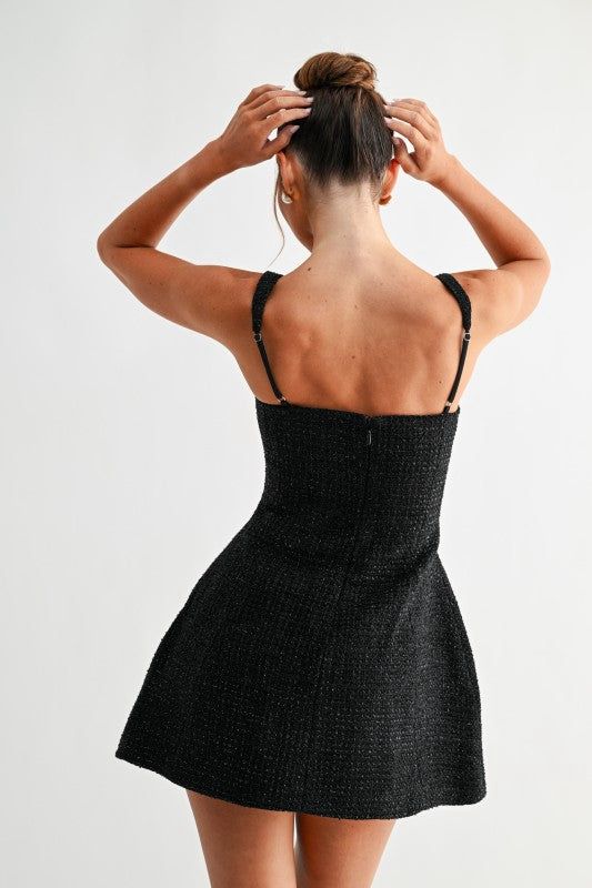 Black tweed dress