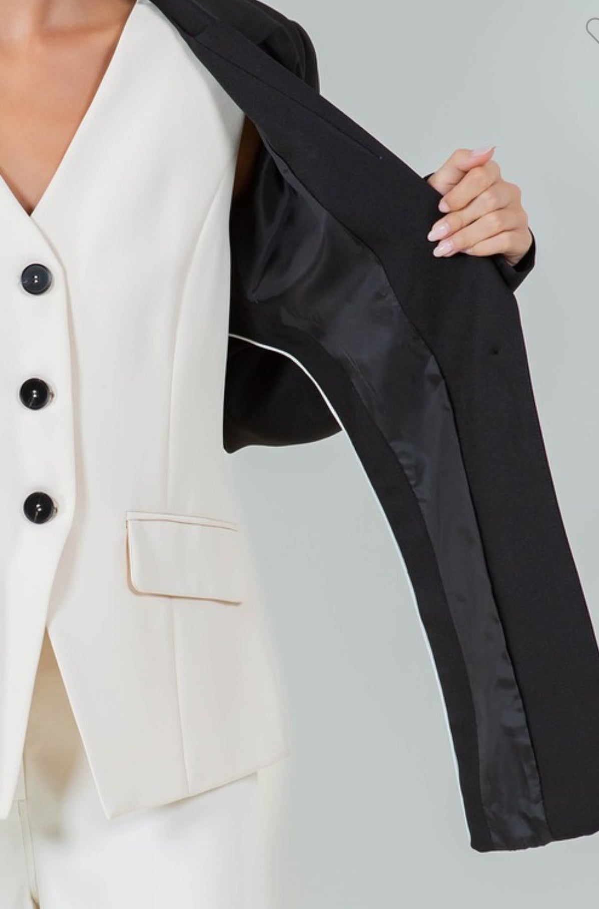 Vest blazer chic