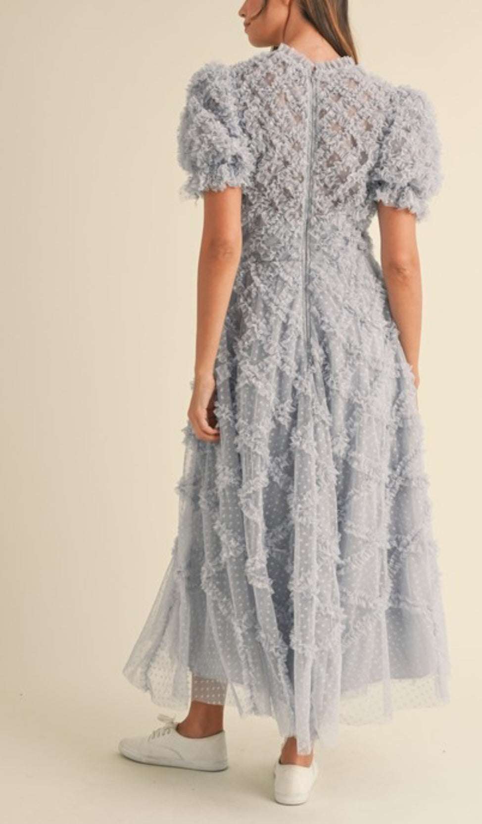 Dusty blue dress