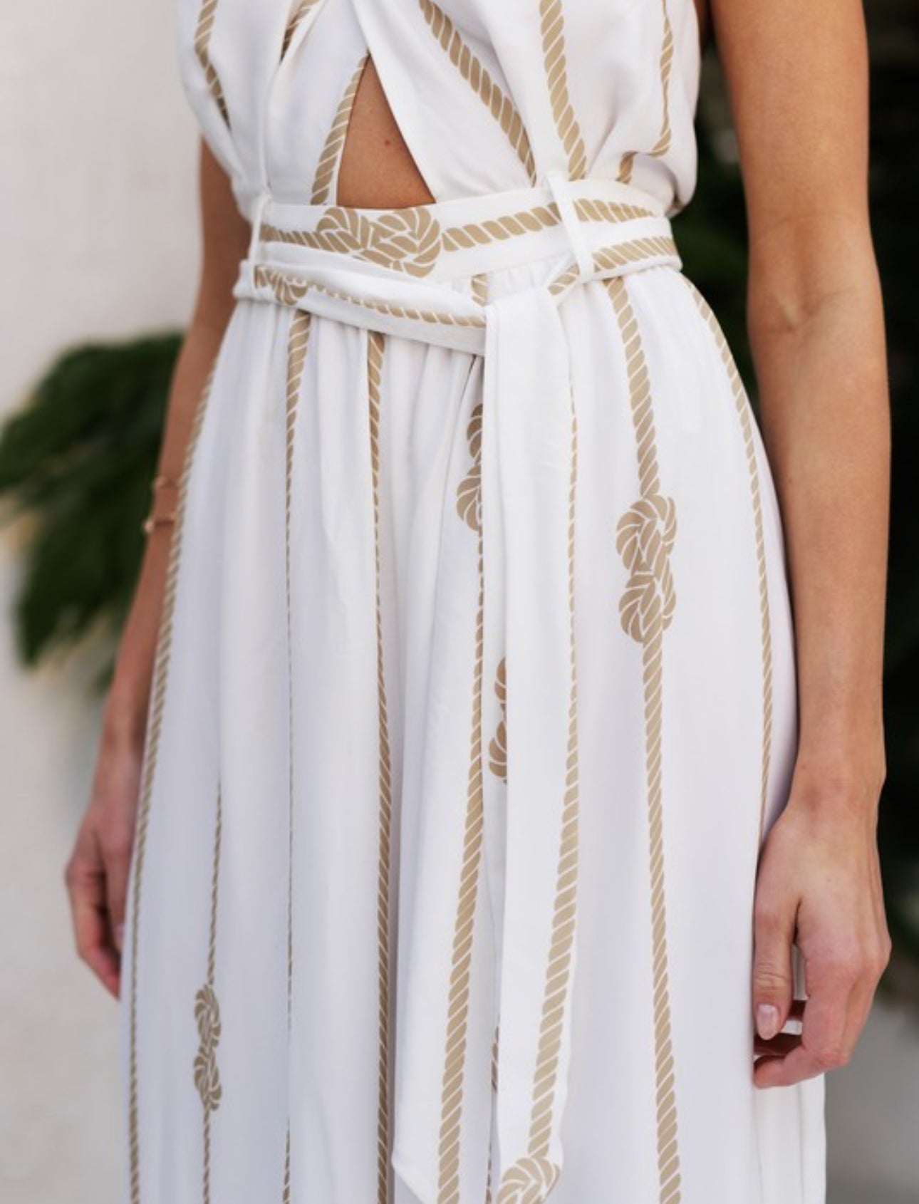 Cross halter jumpsuit