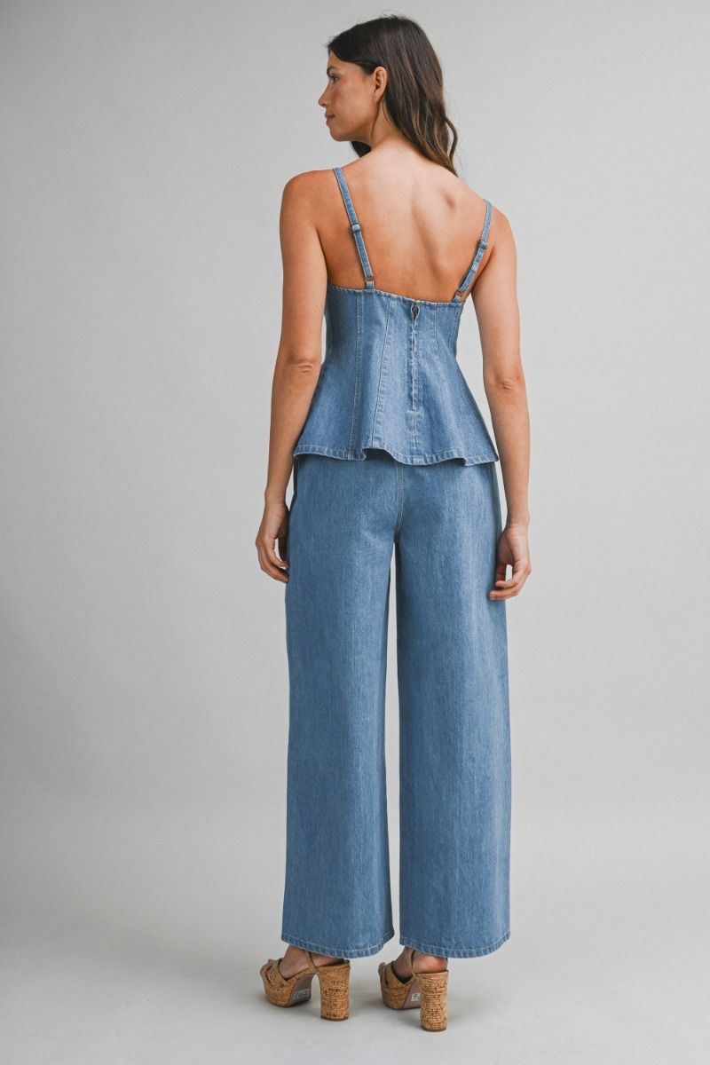 Denim Two-Piece Set