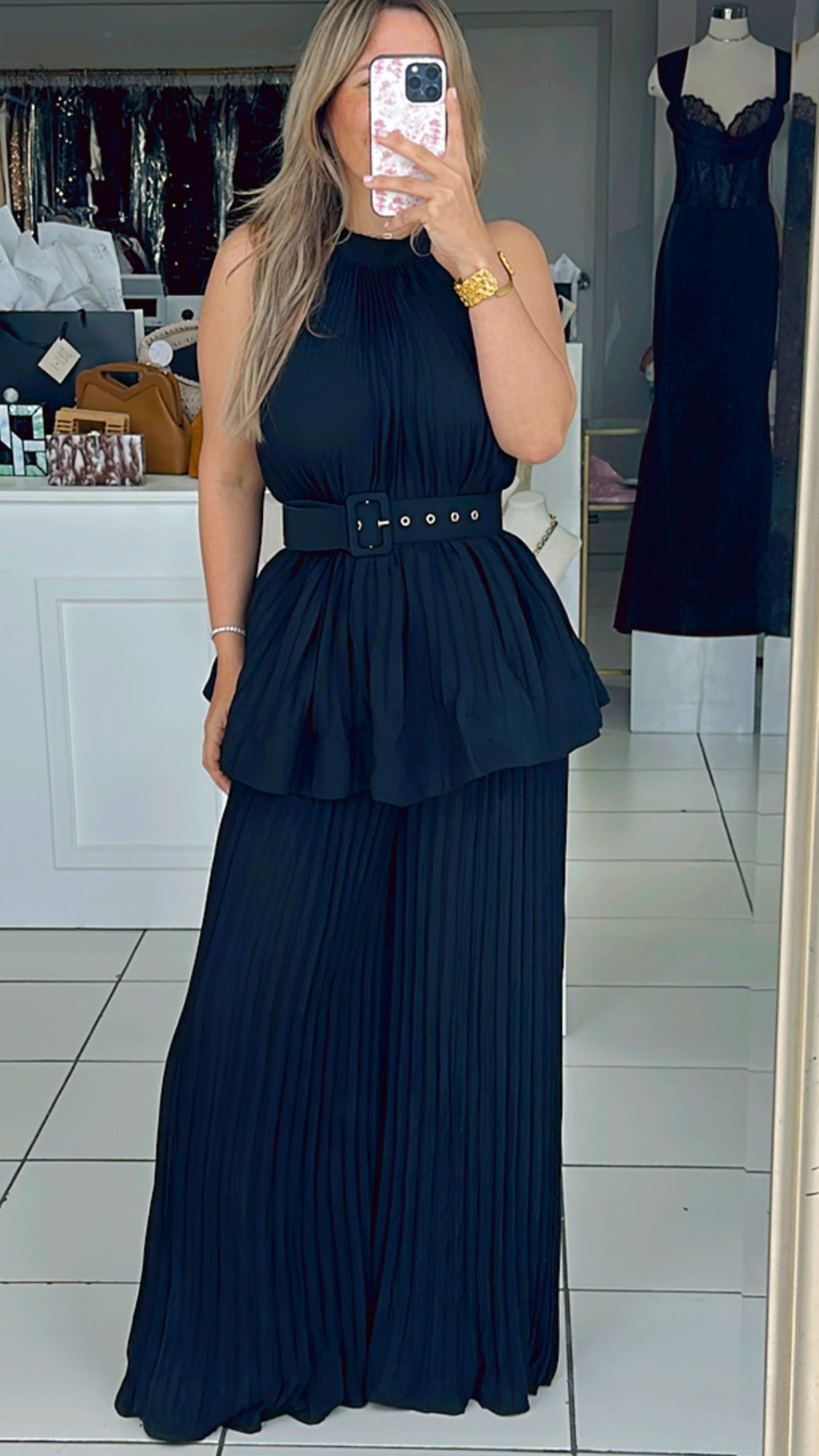 Blacks set with belt