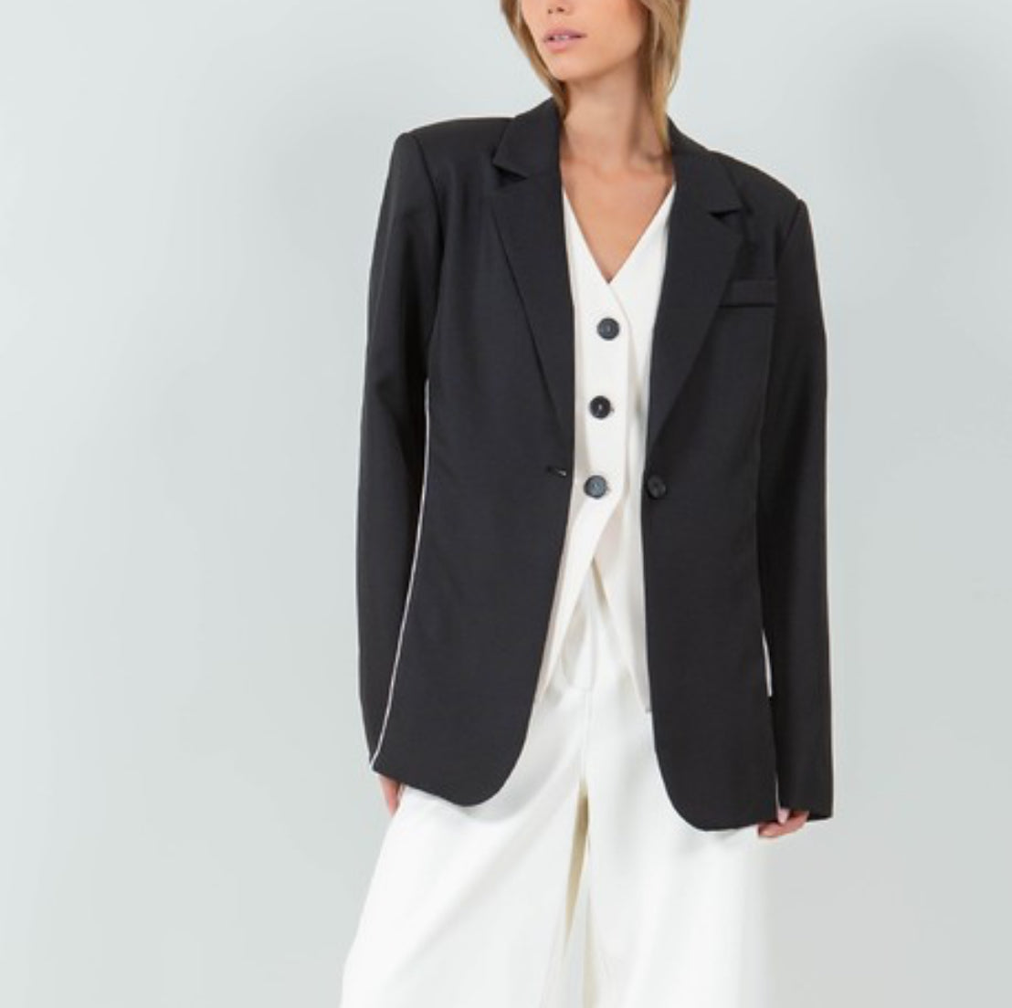 Vest blazer chic