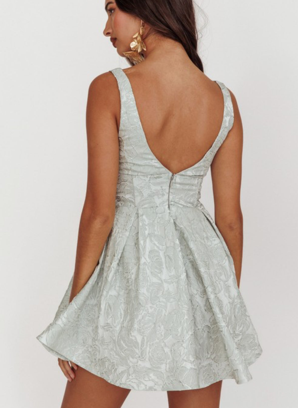 Jacquard mini dress