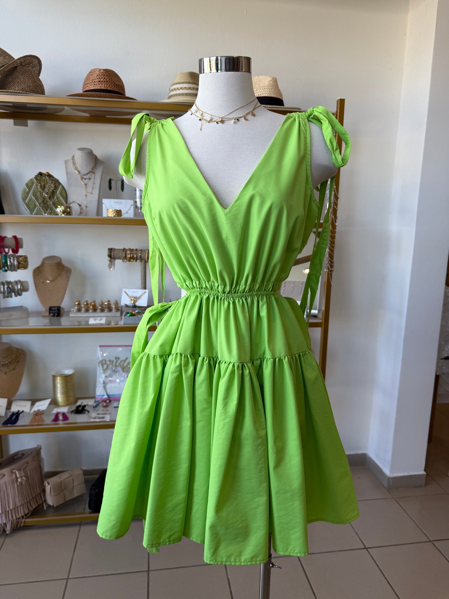 Neon Green Dress