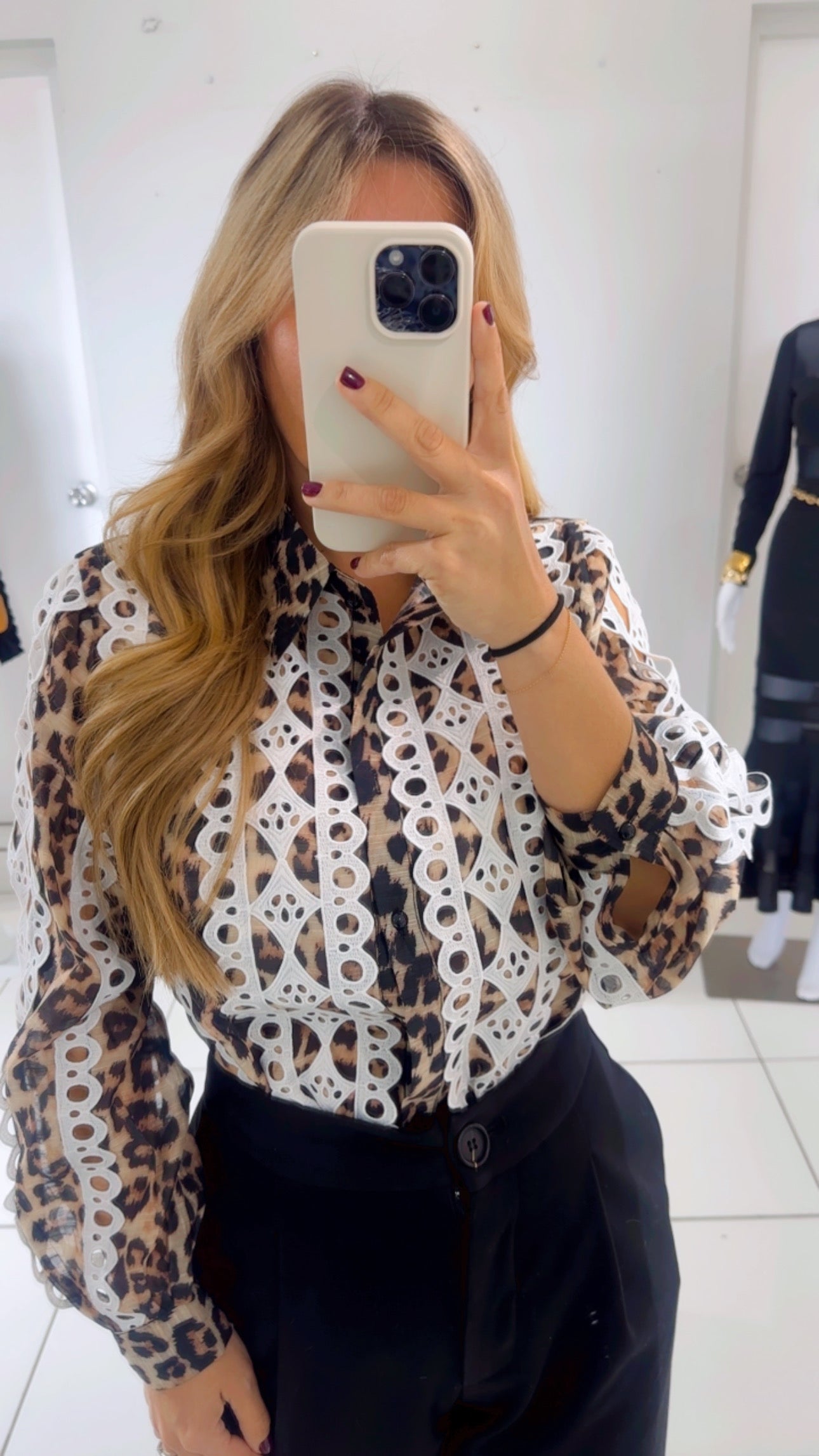 Animal print top