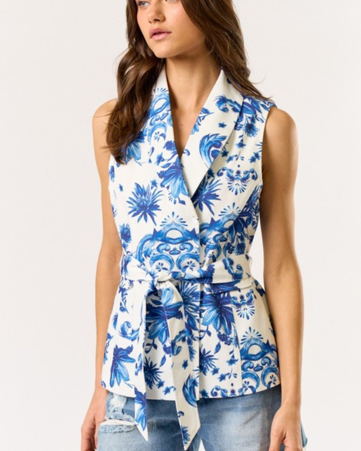 Floral dolce vest