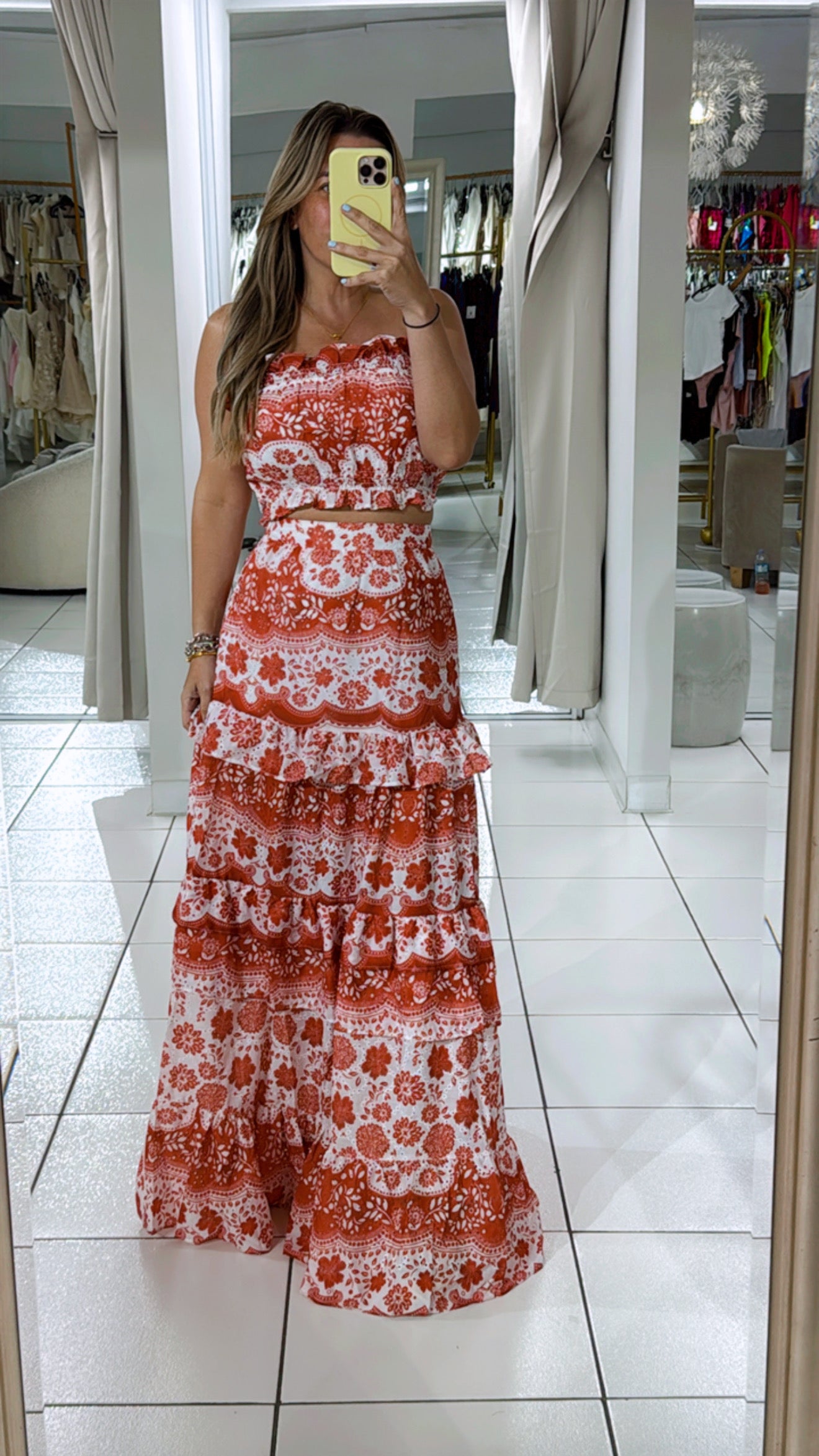 Guipur red set