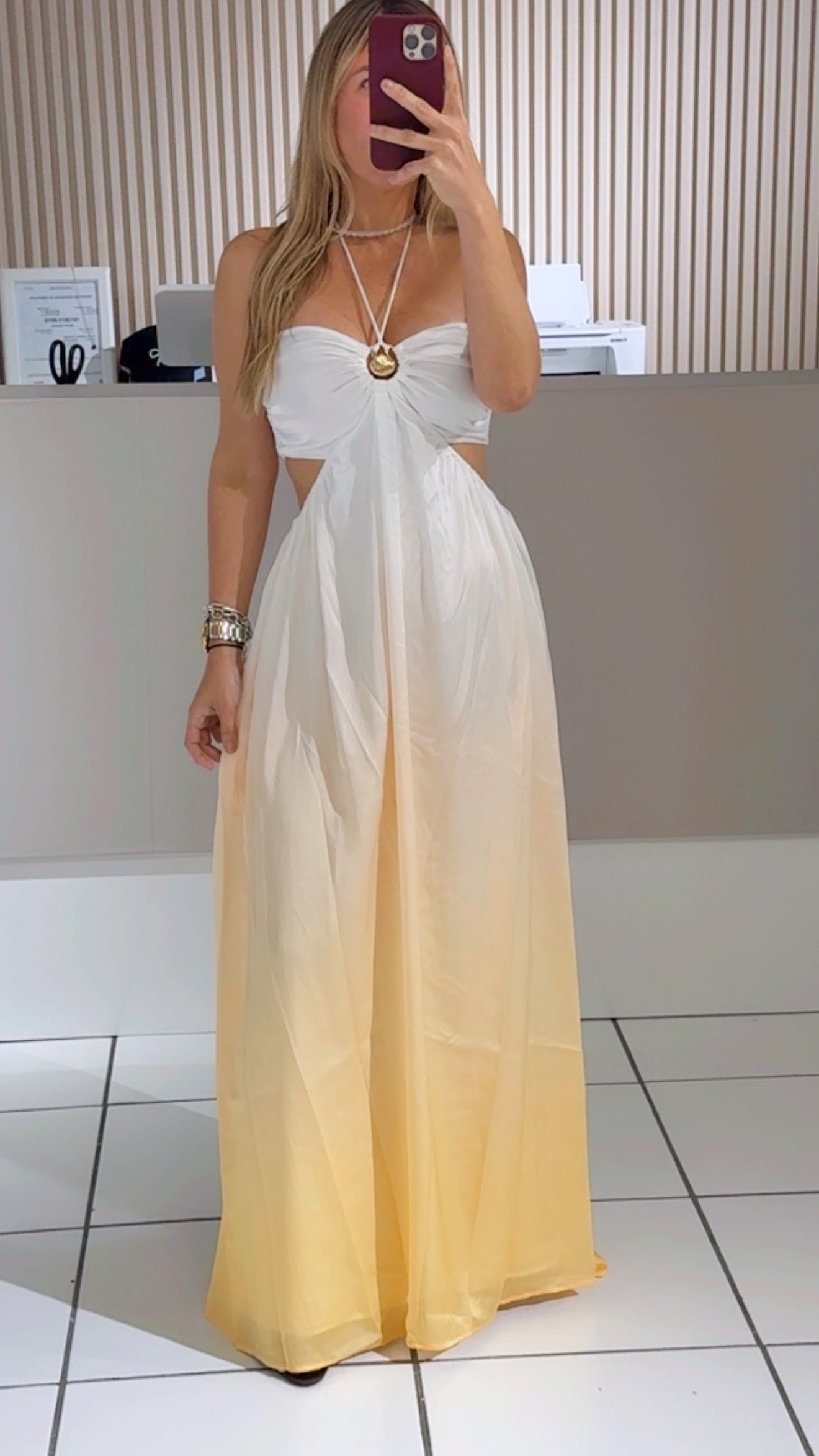 Sea Snail Satin Dress