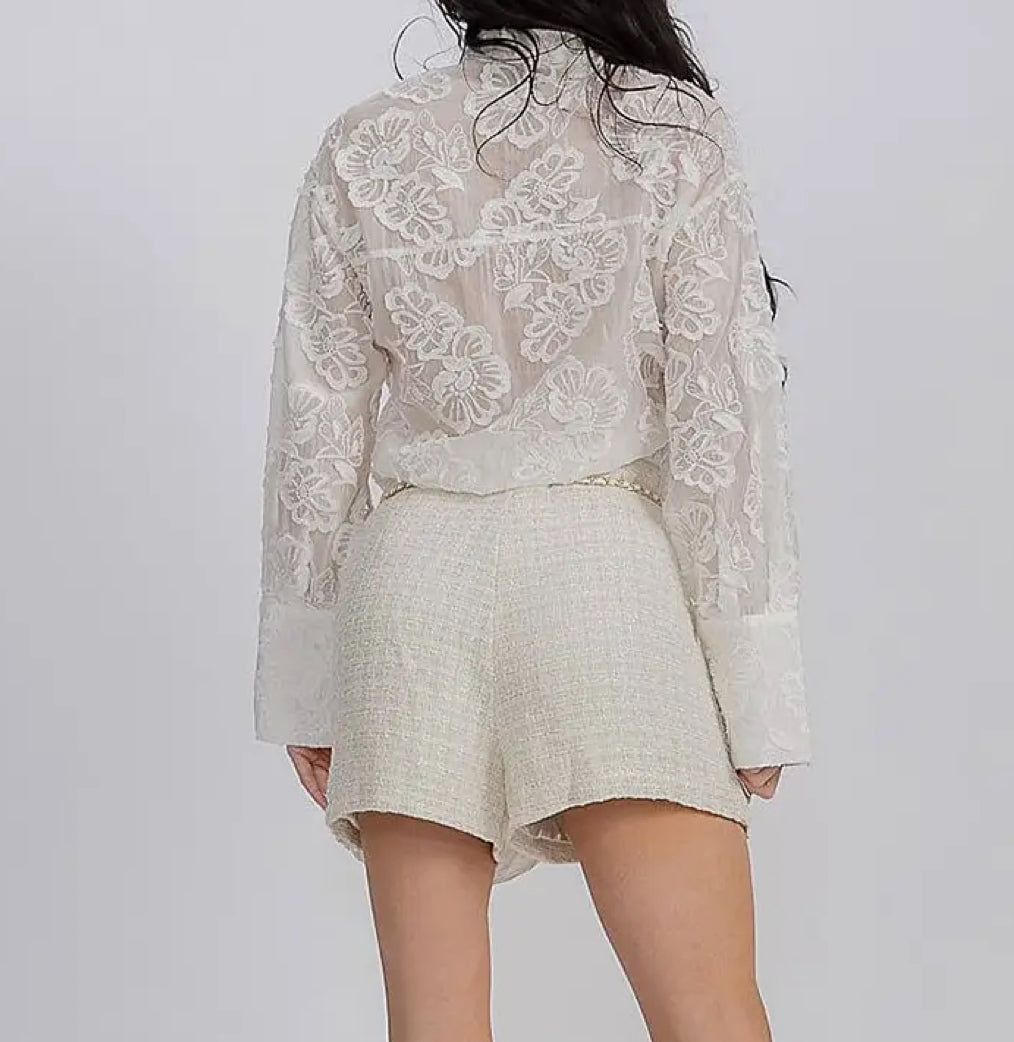 Cream jumpsuit