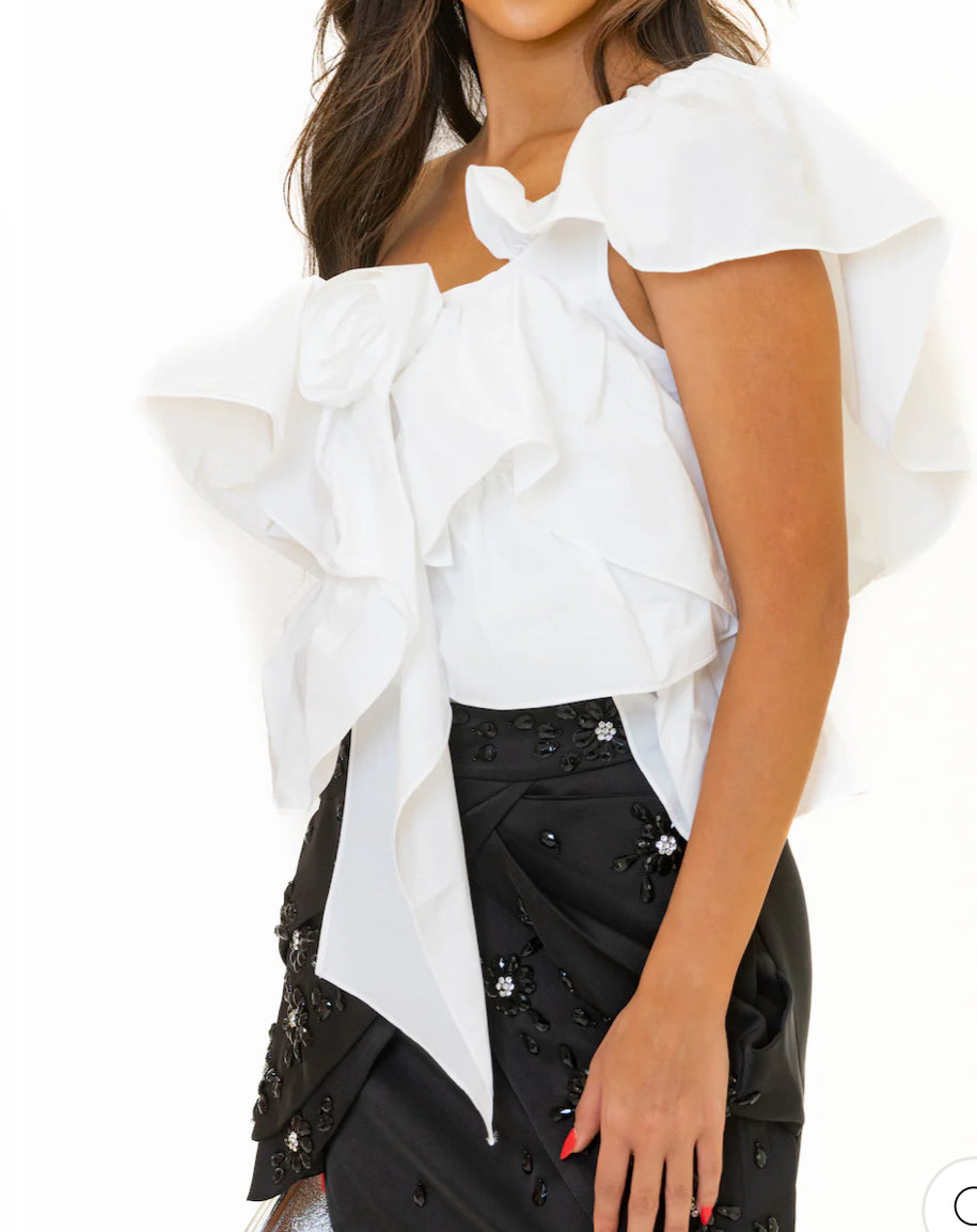 Alian top white