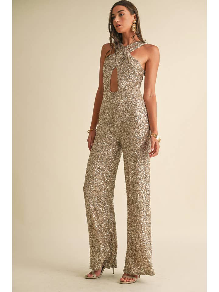 Selena Glitter Jumpsuit