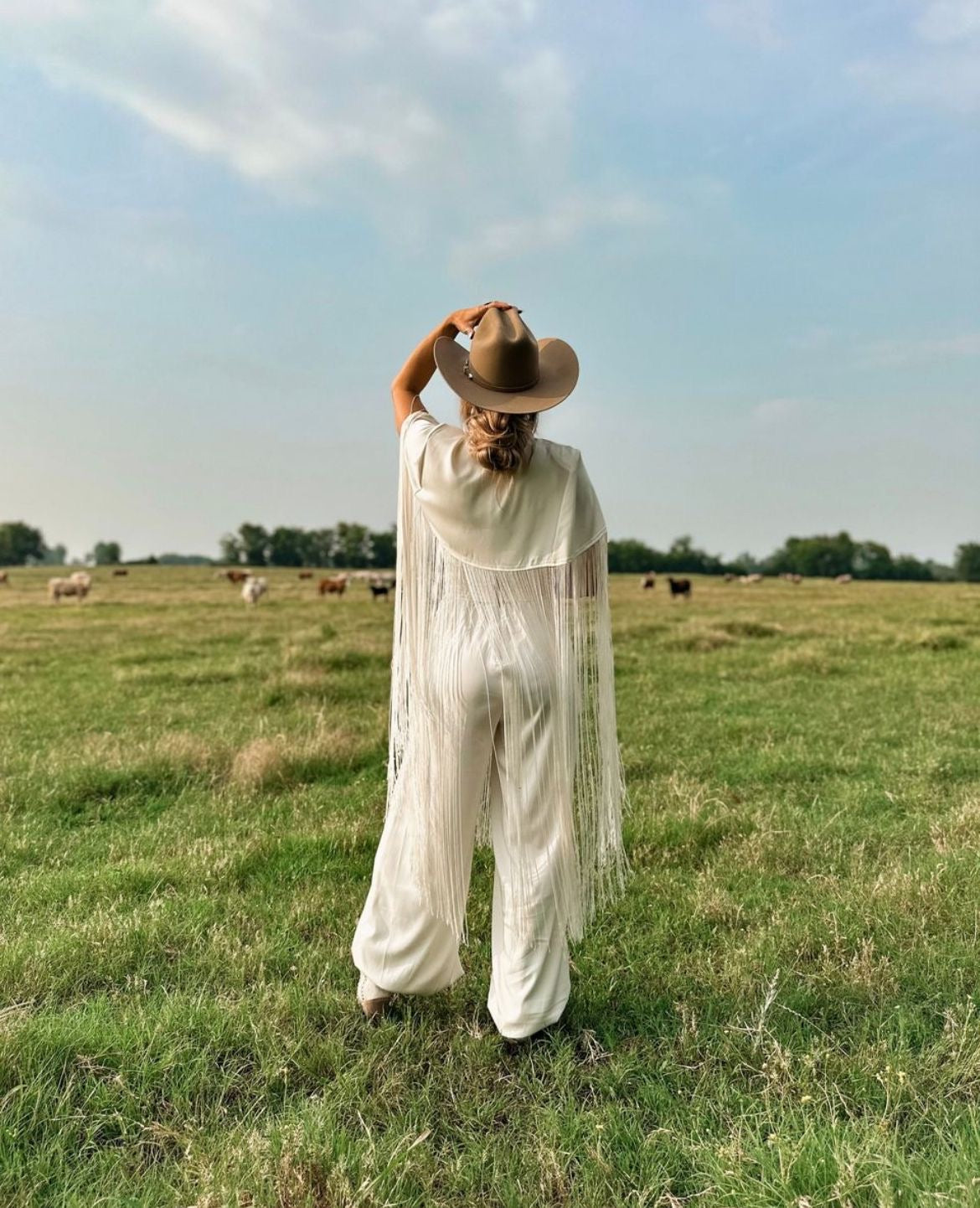 Fringe set jumpsuit