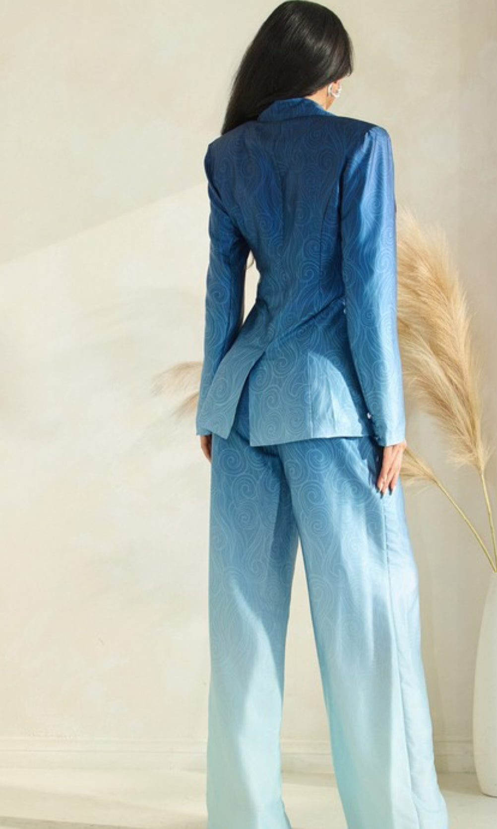 Ombre jacket pant set
