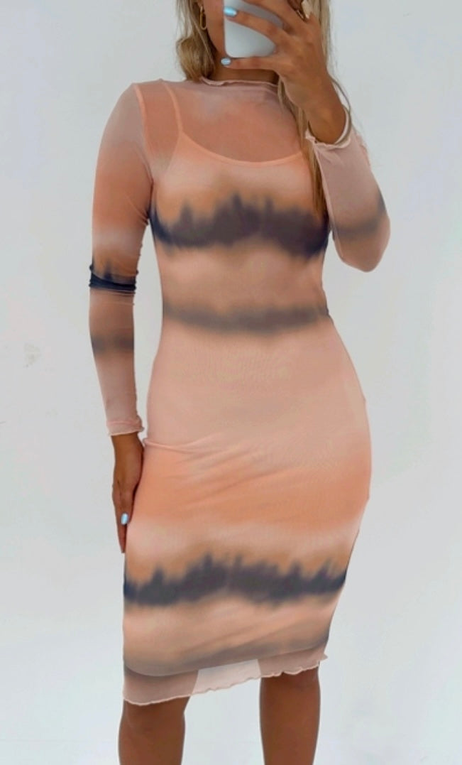 Sunset Mesh Dress