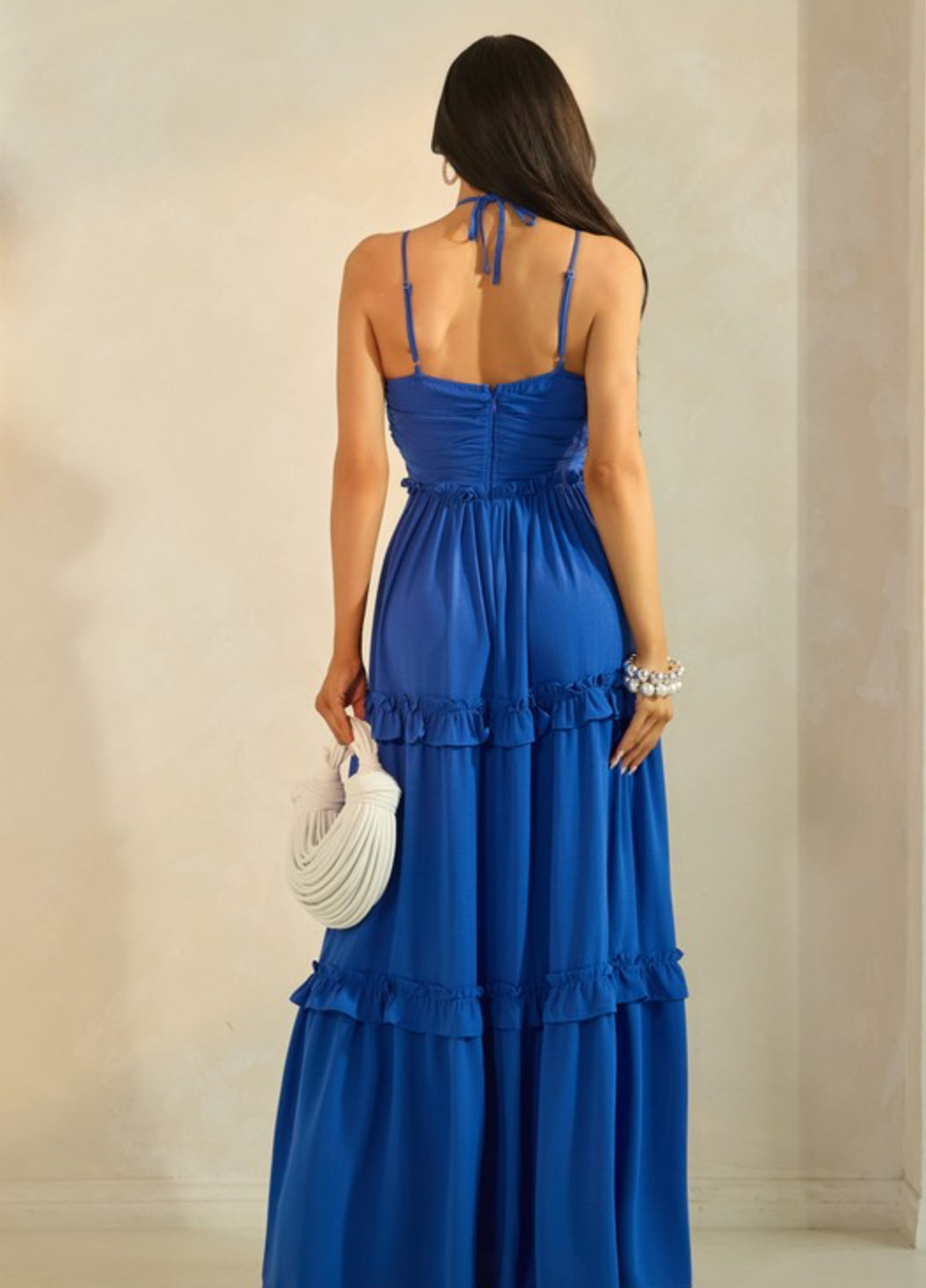 Navy maxi dress