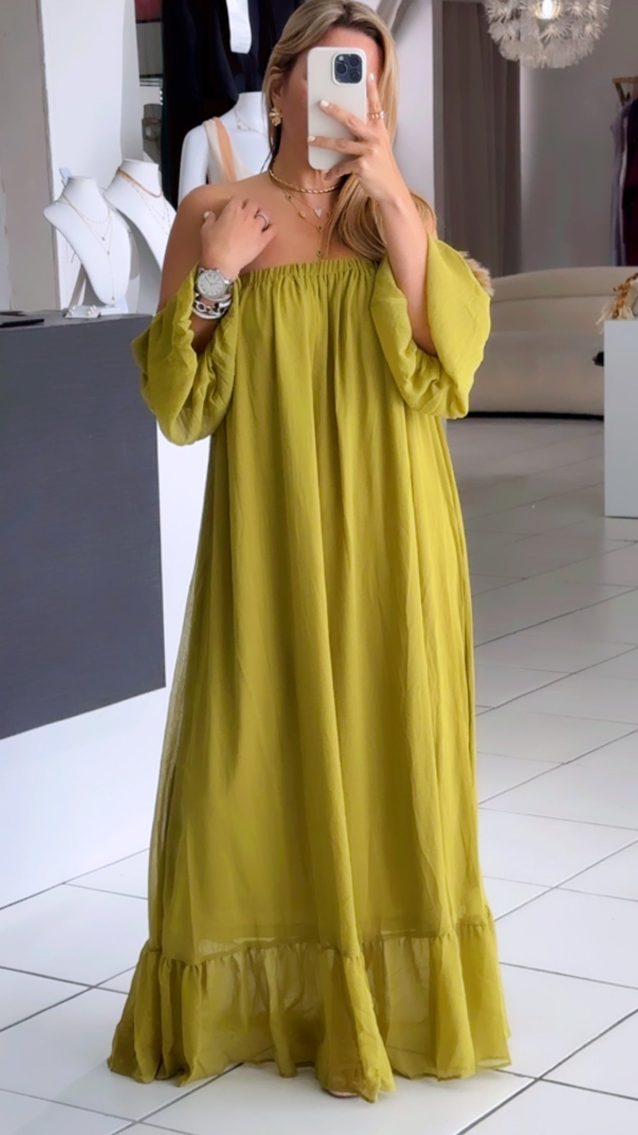 Mostaza maxi dress