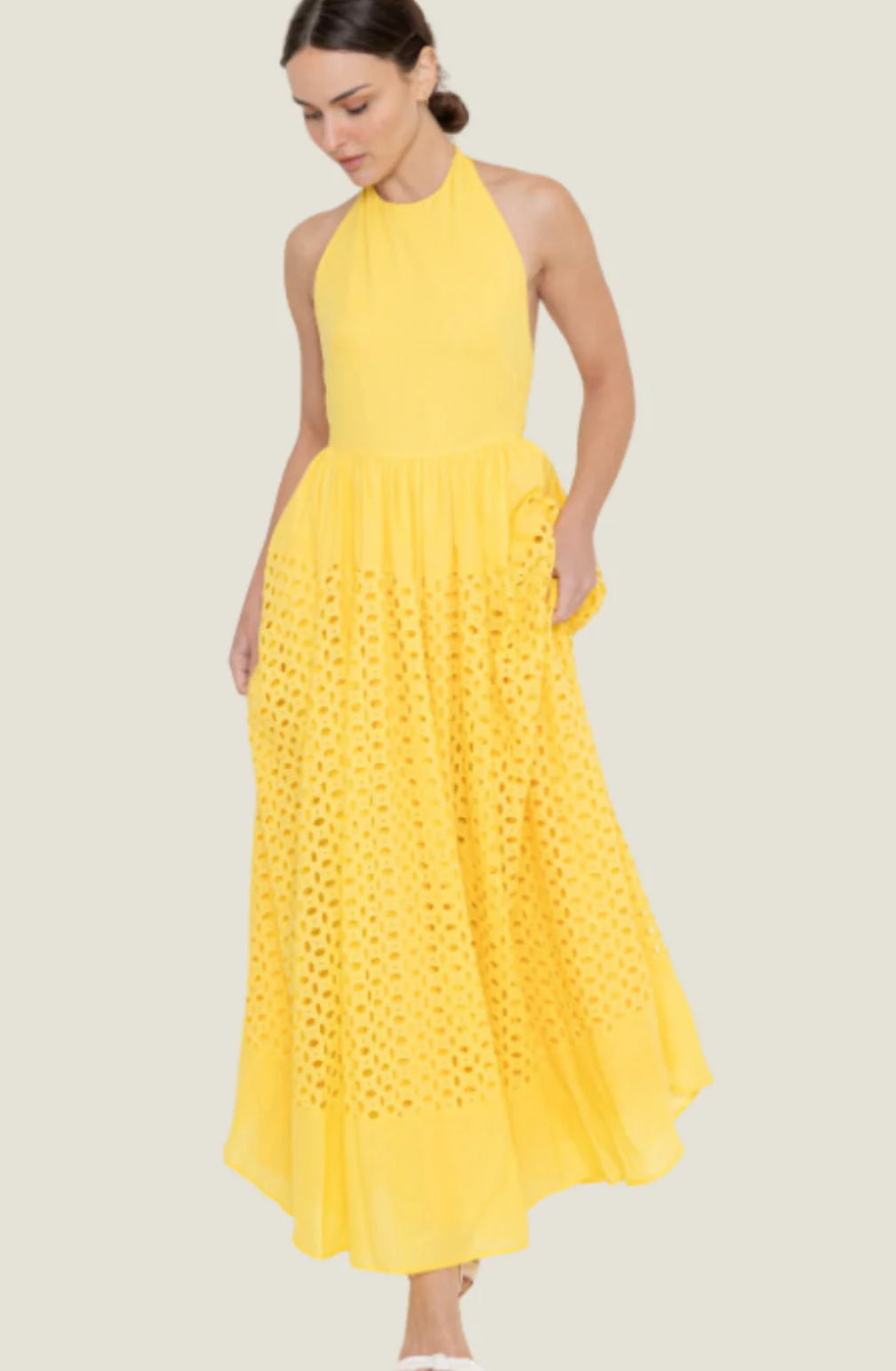 Yellow summer dress