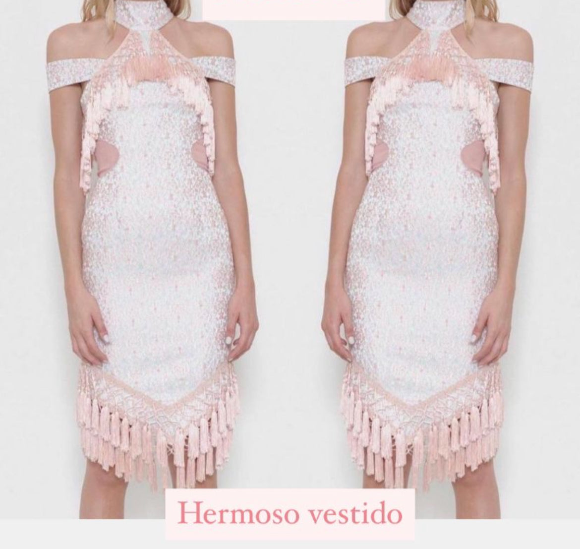Pink Tassels dress