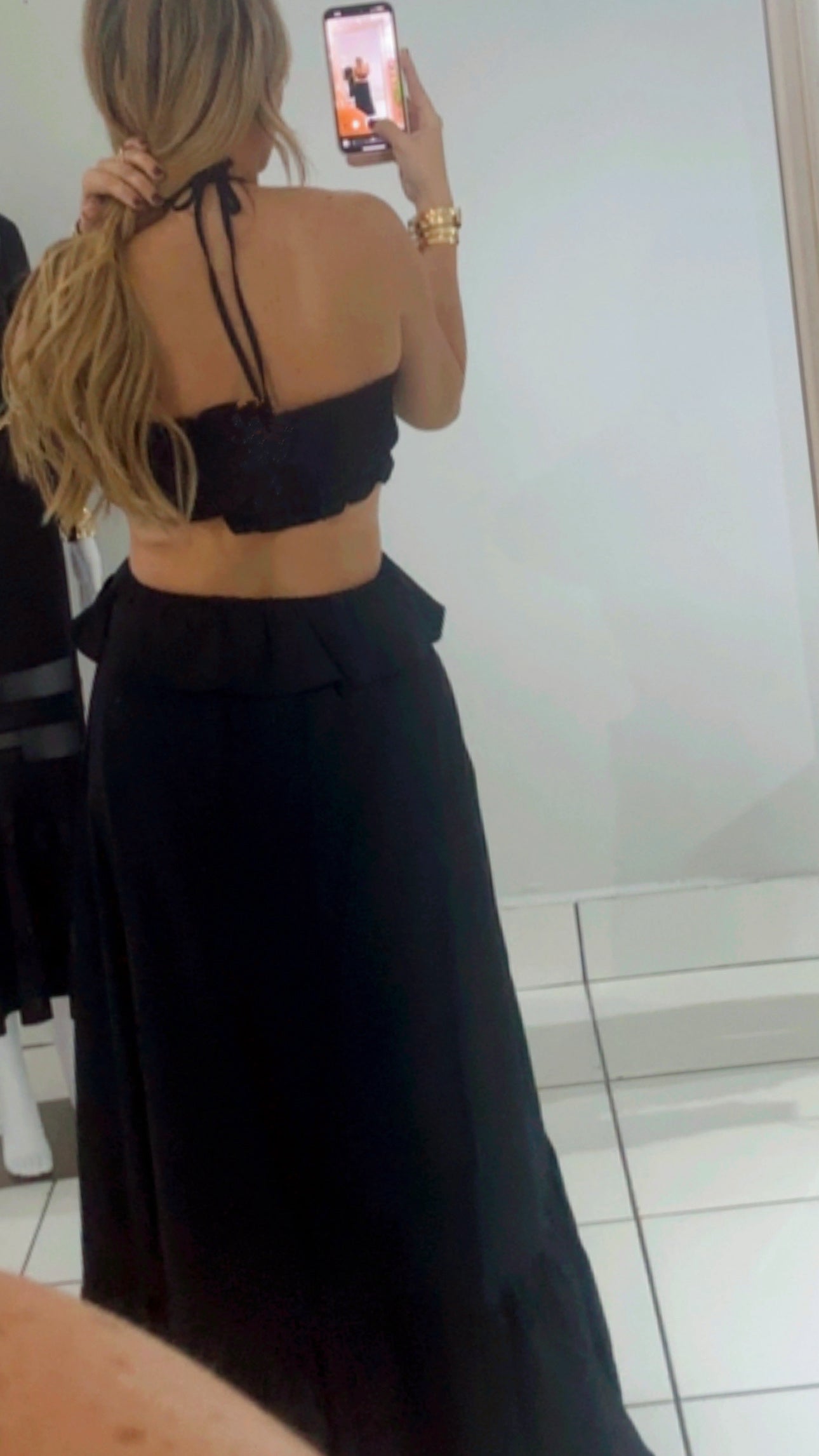 Black maxi dress