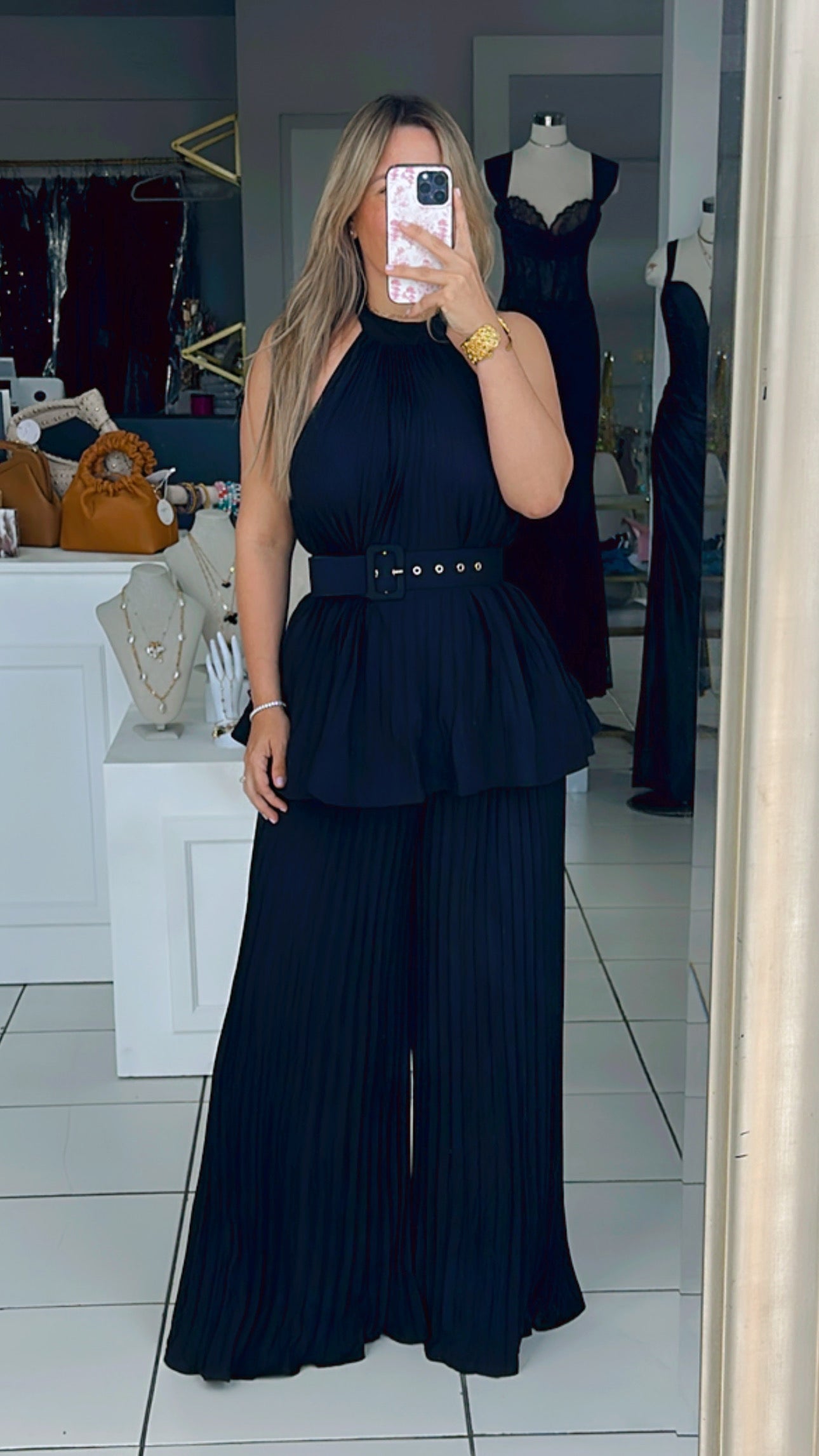 Blacks set with belt