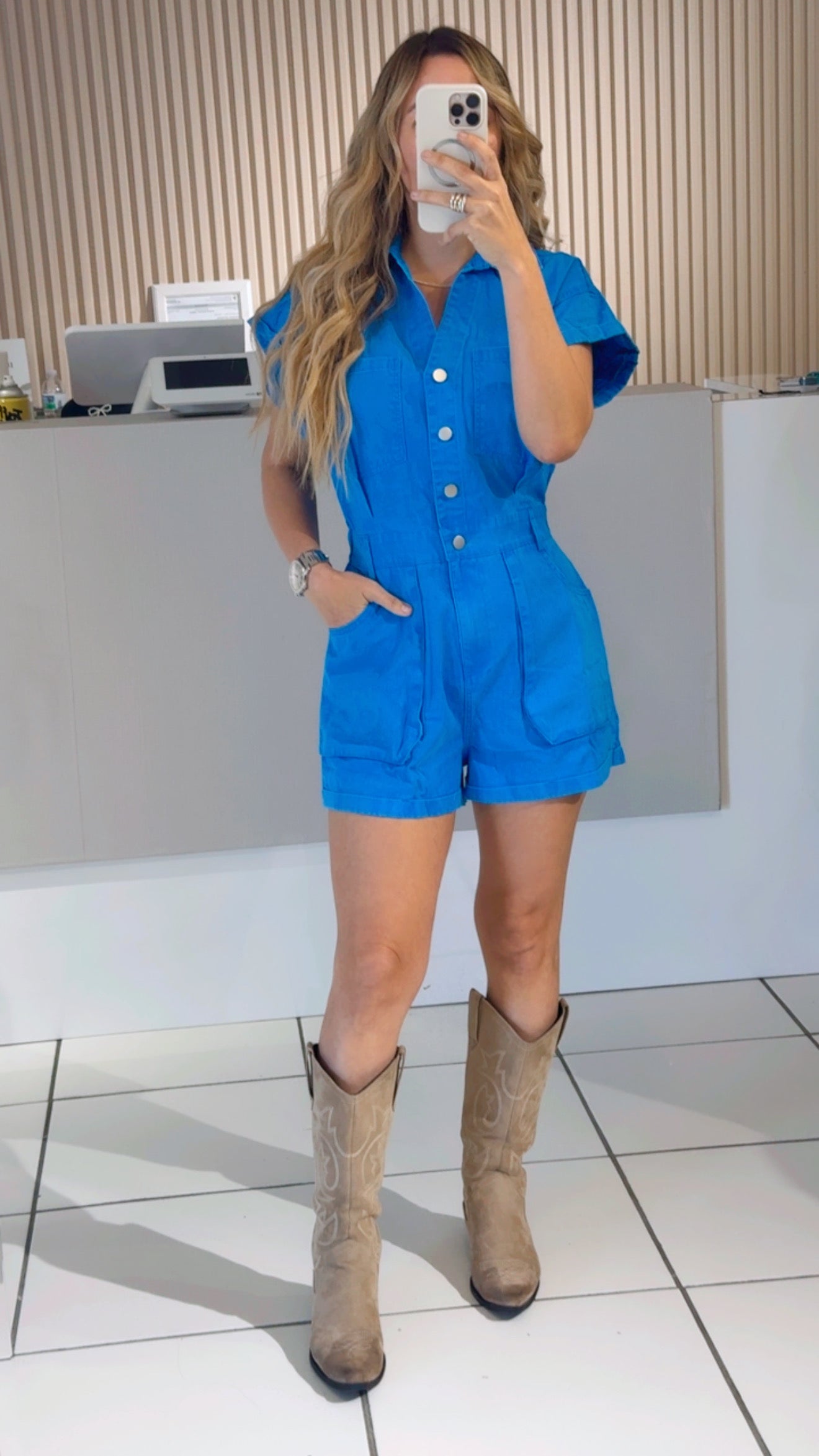 Lola Blue Romper