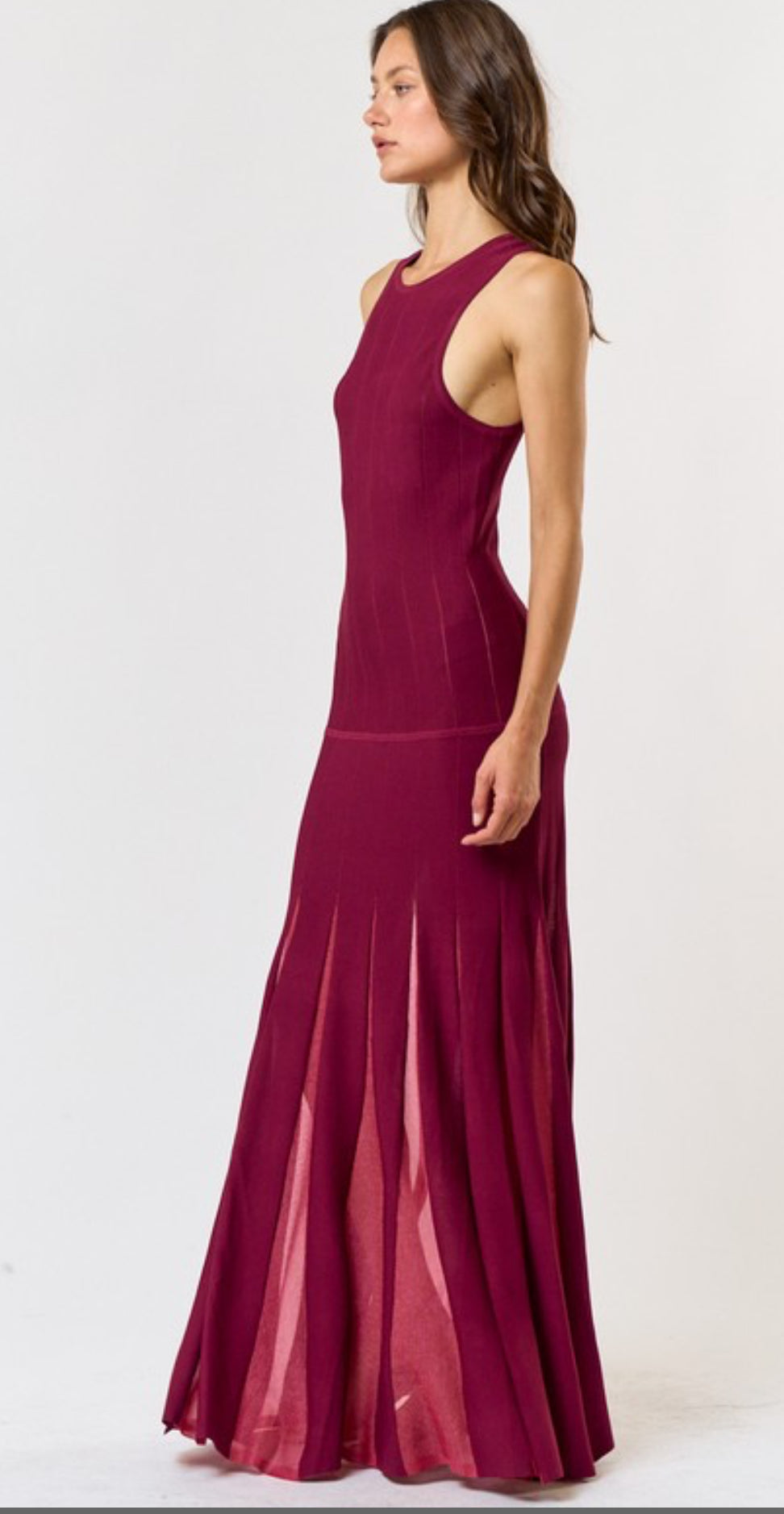 Leimir burgundy dress