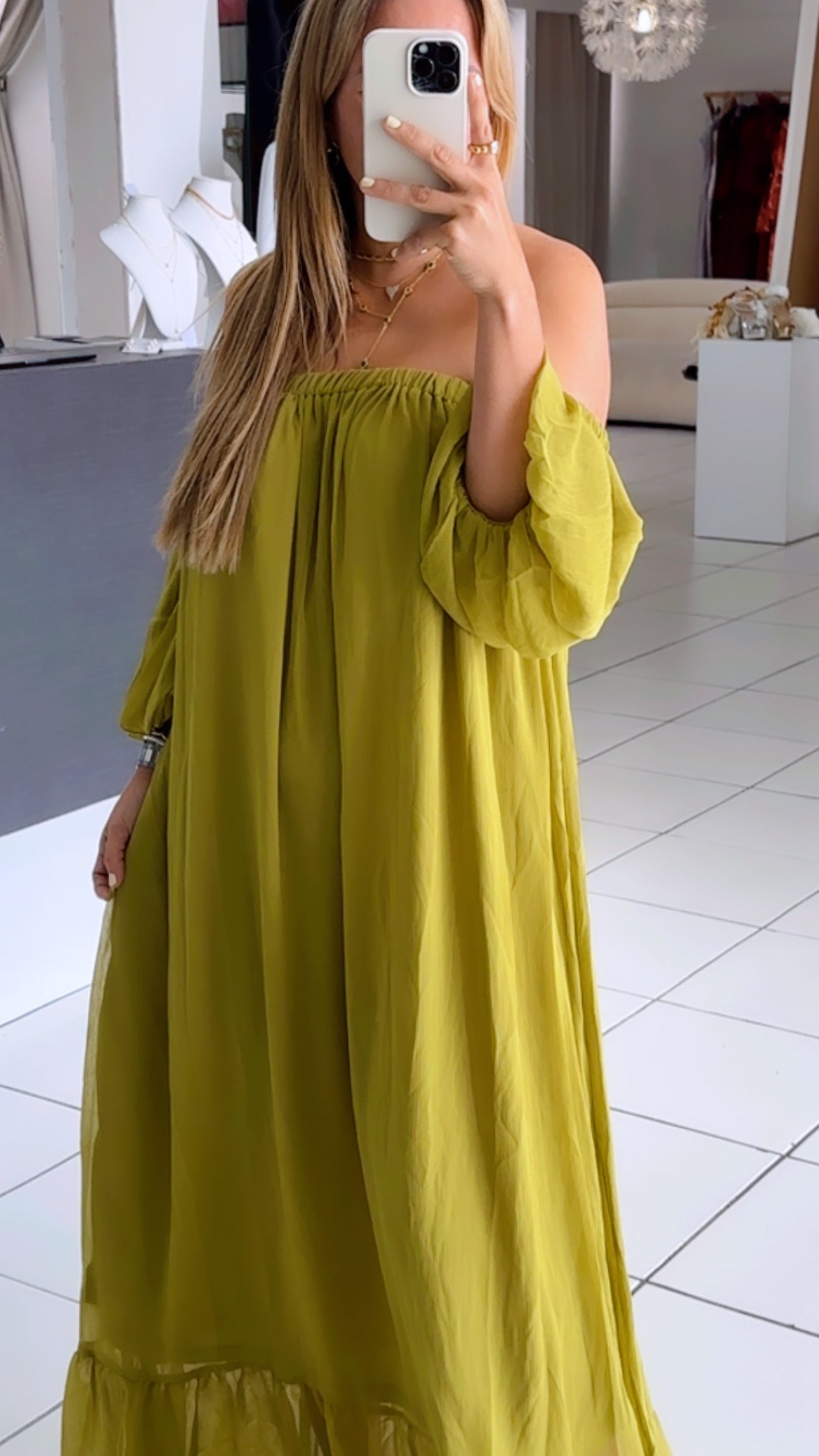Mostaza maxi dress