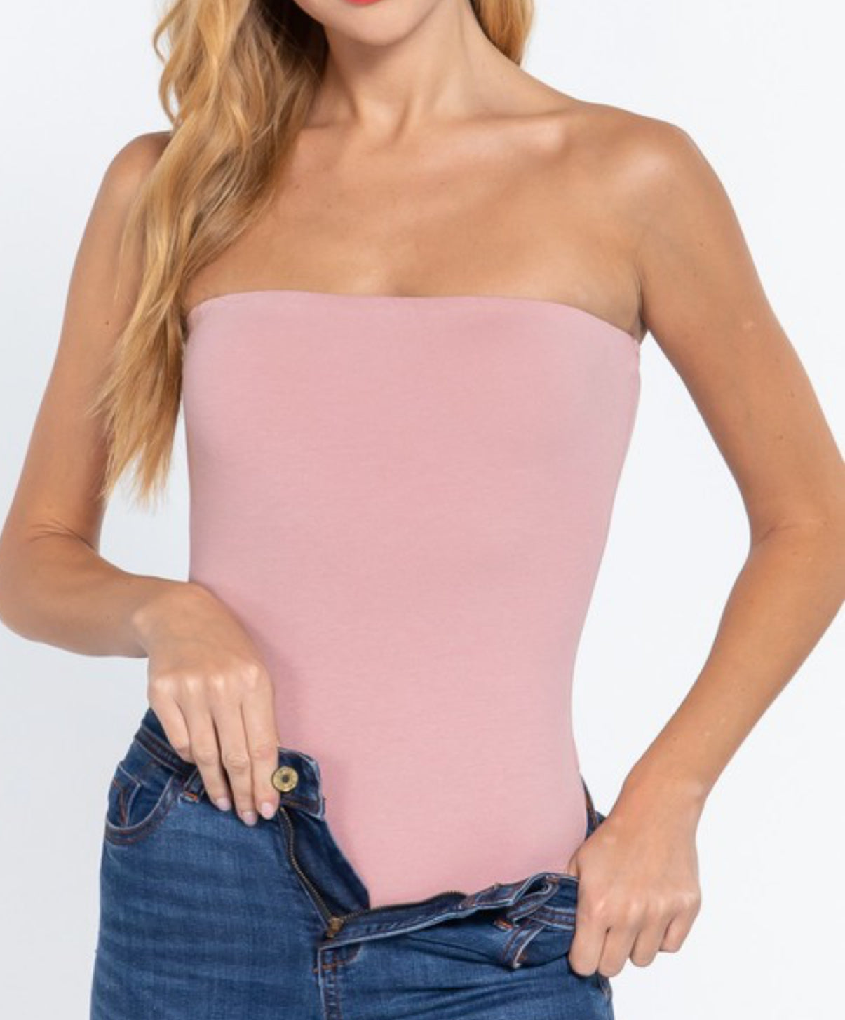 Tube tank pink top