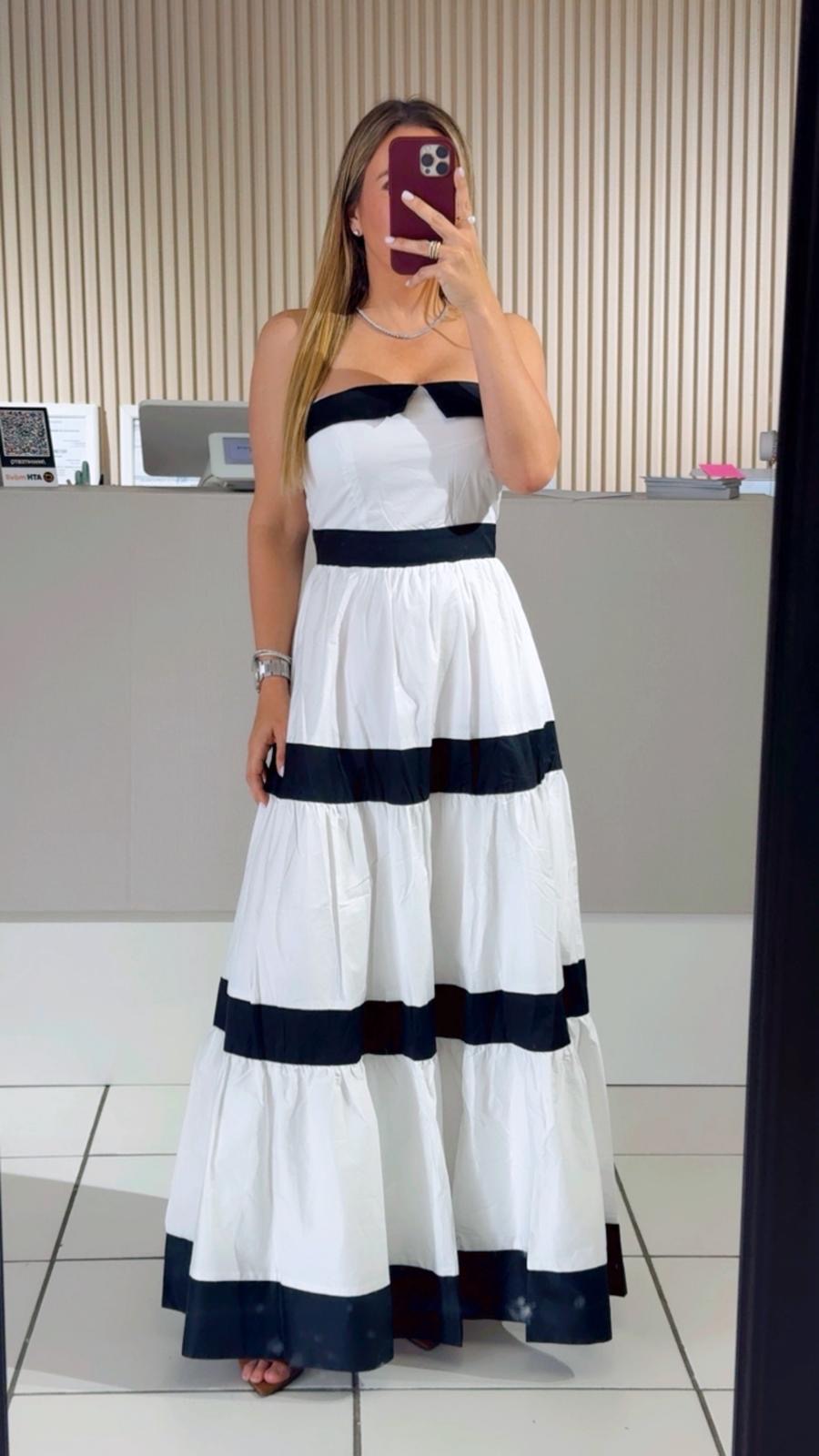 Color Blocked Maxi Dress