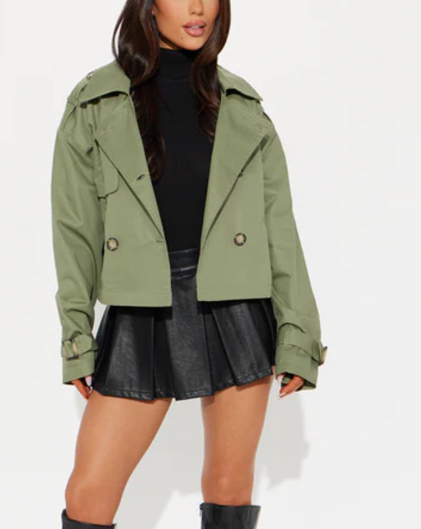 French olive jacket