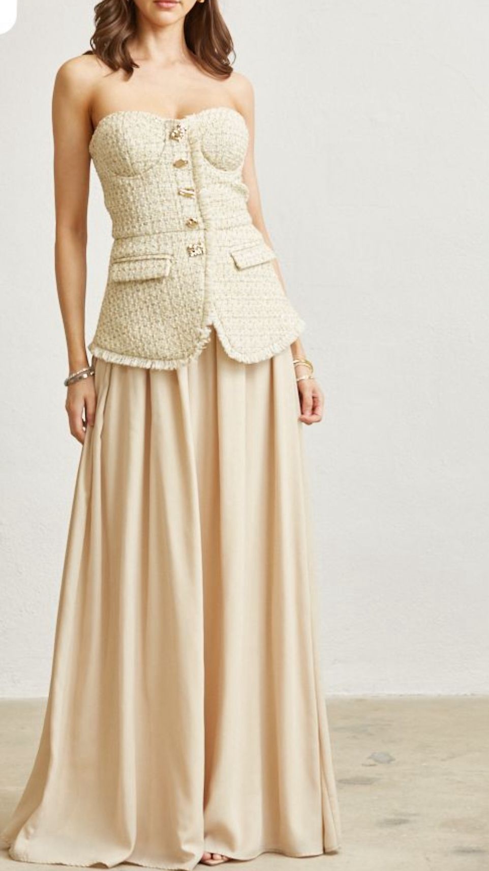 Díaz creme dress
