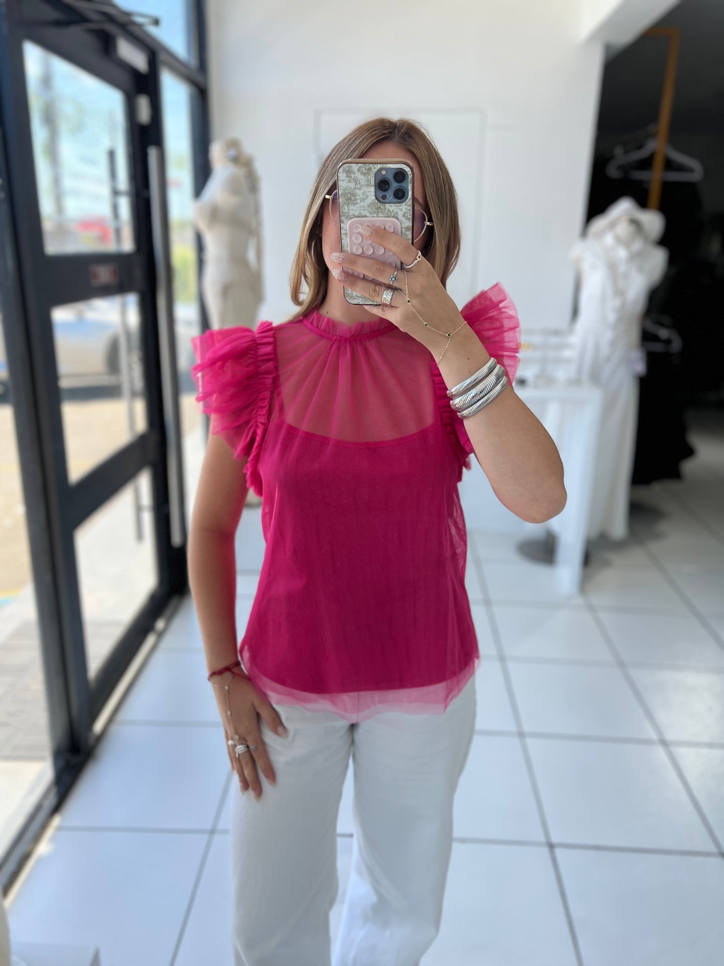 Pink top
