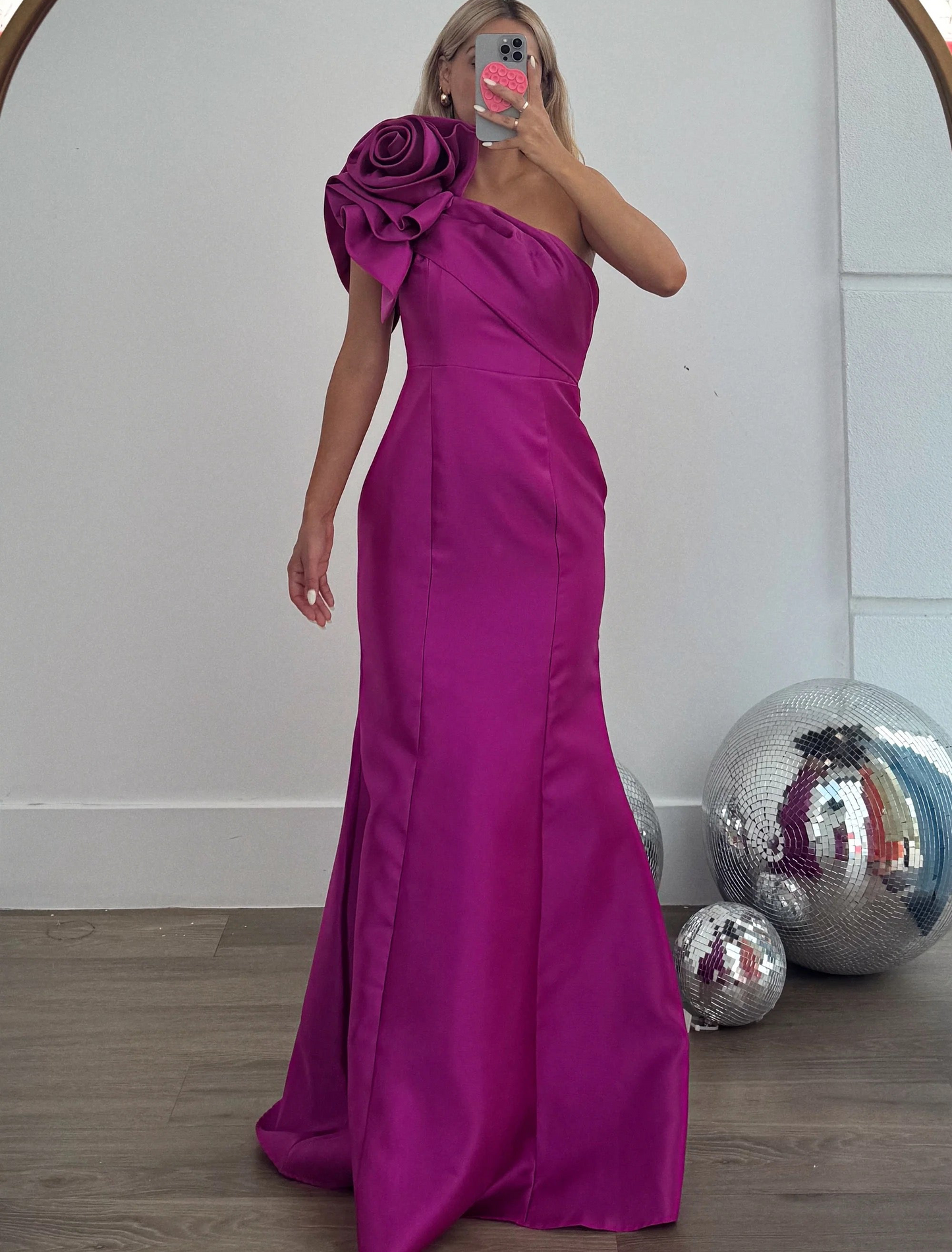 Magenta formal dress