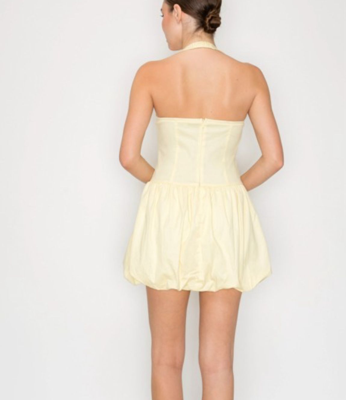 Josie yellow bubble dress