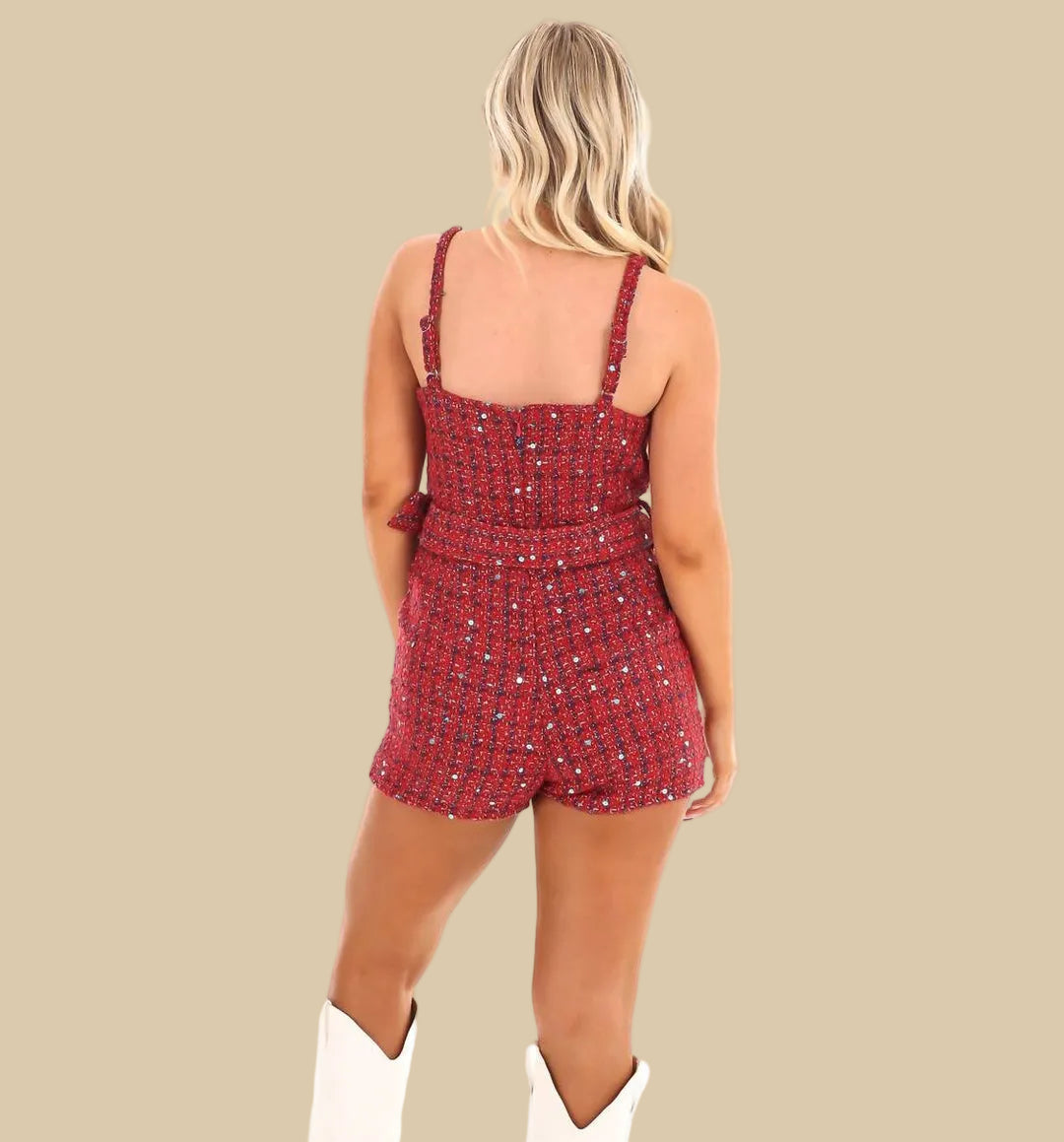 Textured Cami Romper